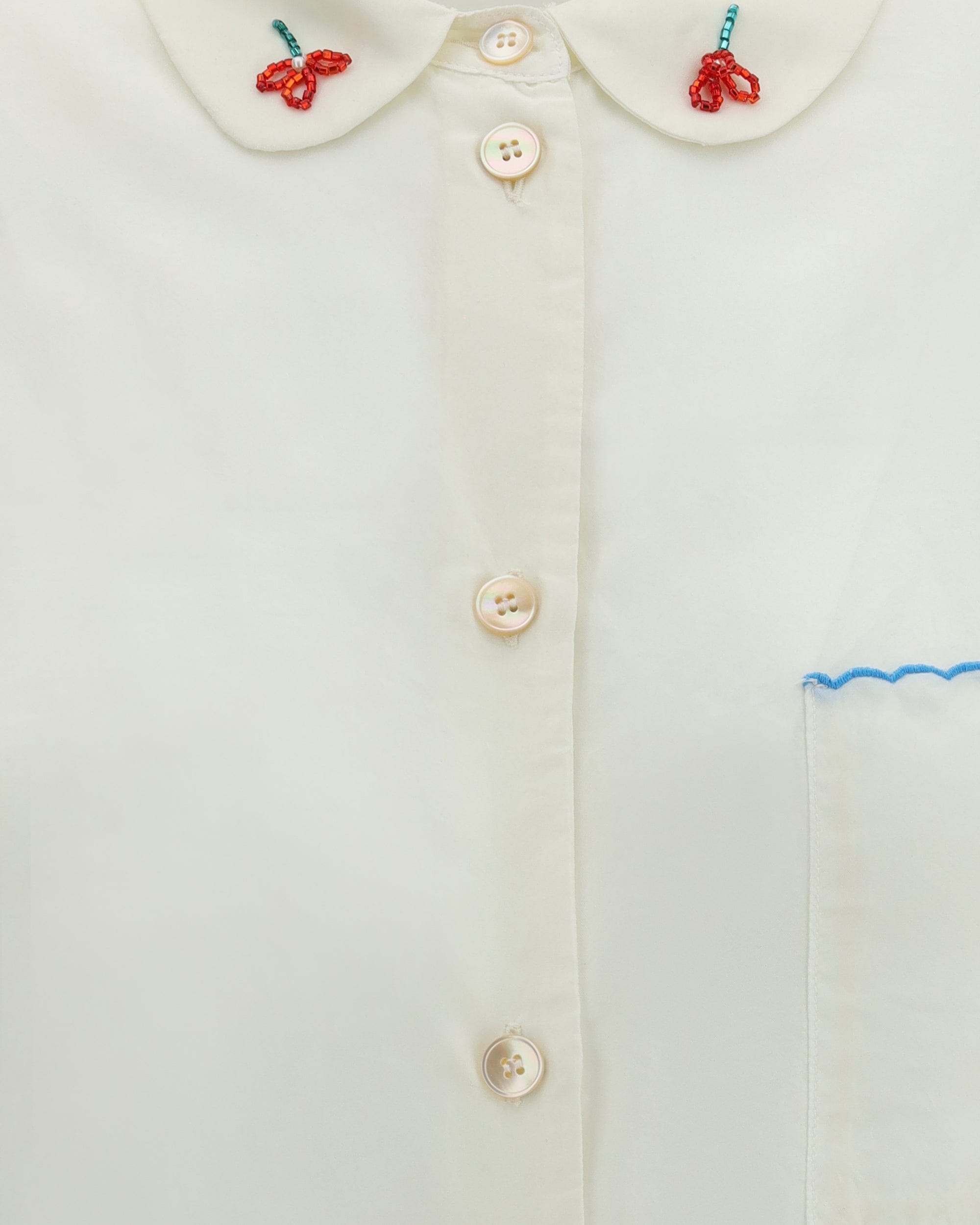 Forte_Forte Embroidered Shirt With Cherry Detail