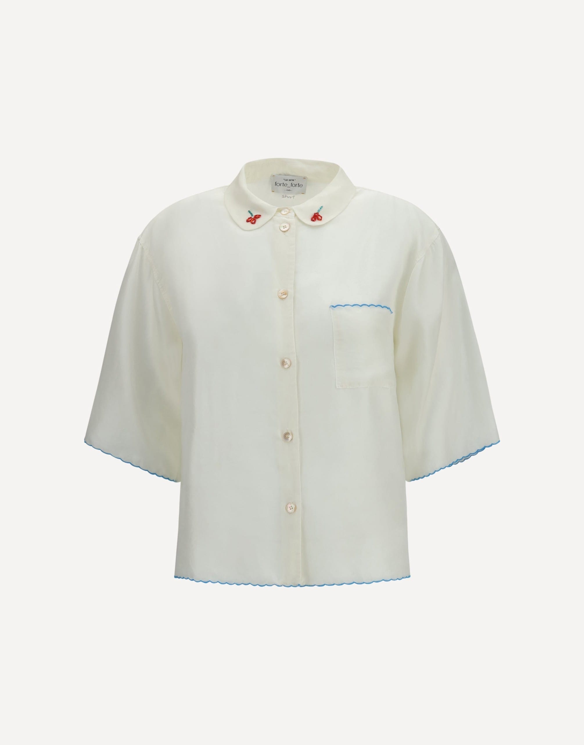 Forte_Forte Embroidered Shirt With Cherry Detail