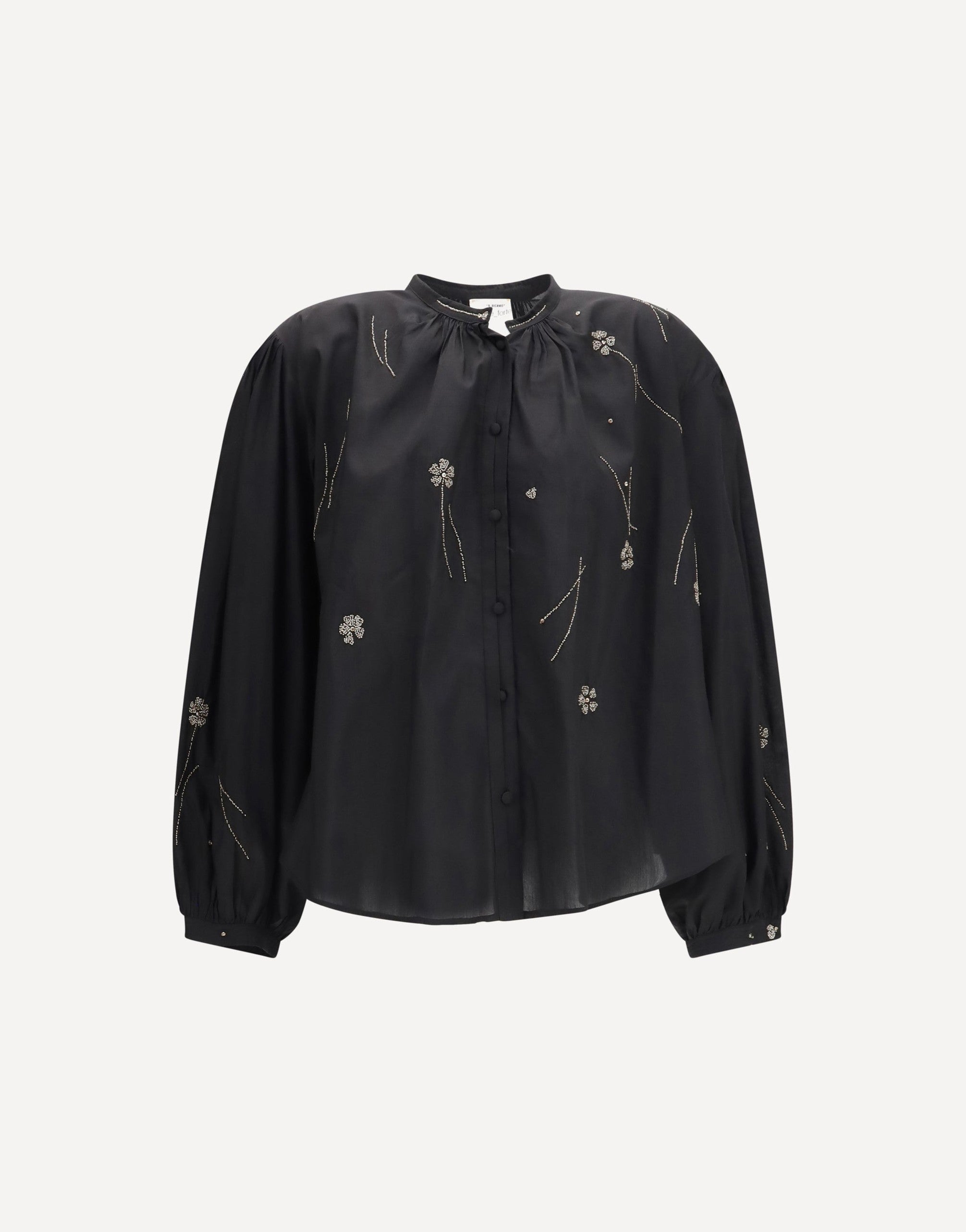 Forte_Forte Fleurs D'Orient Embroidered Voile Shirt | Sendegaro CH