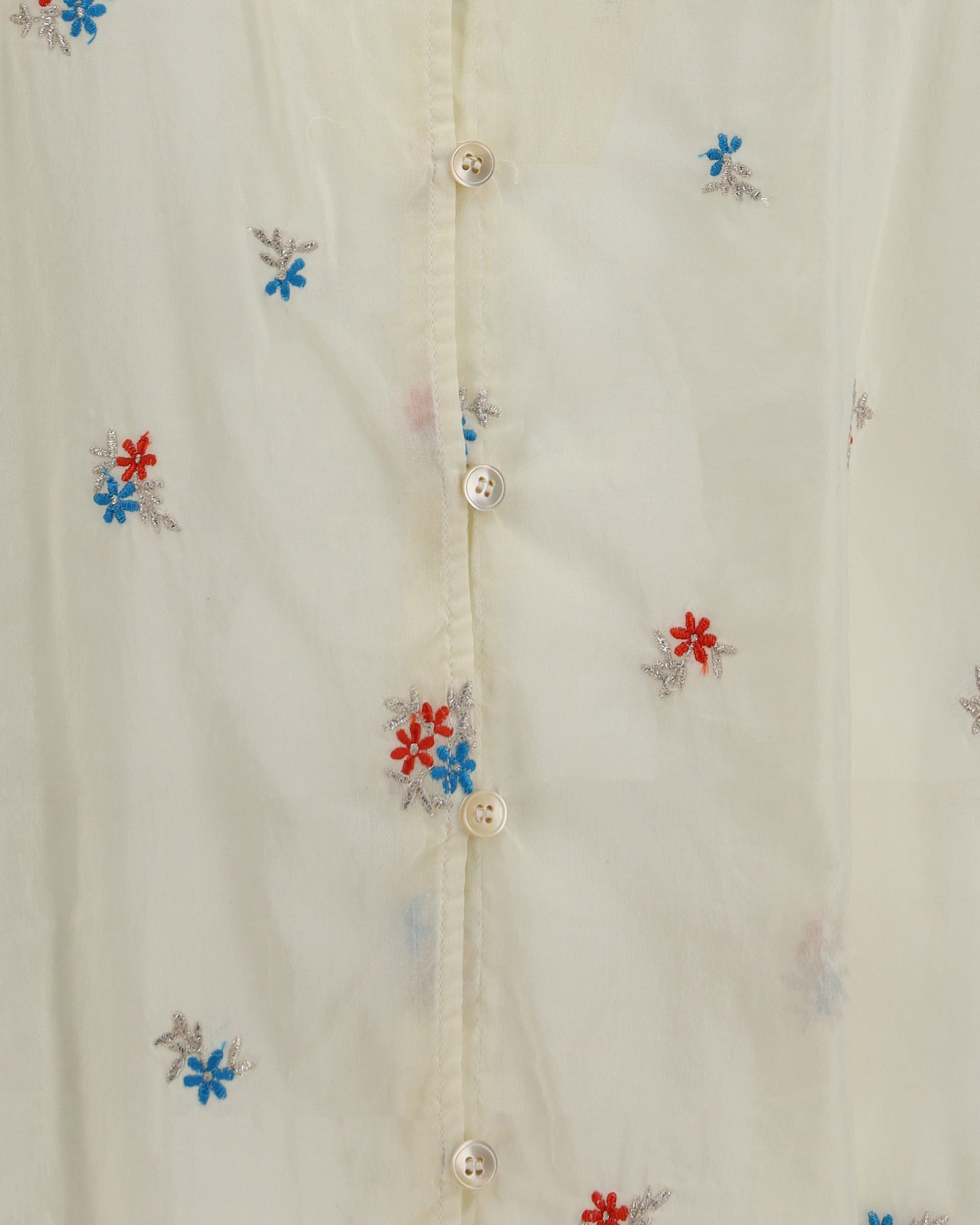 Forte_Forte Floral Shirt With V-Neck