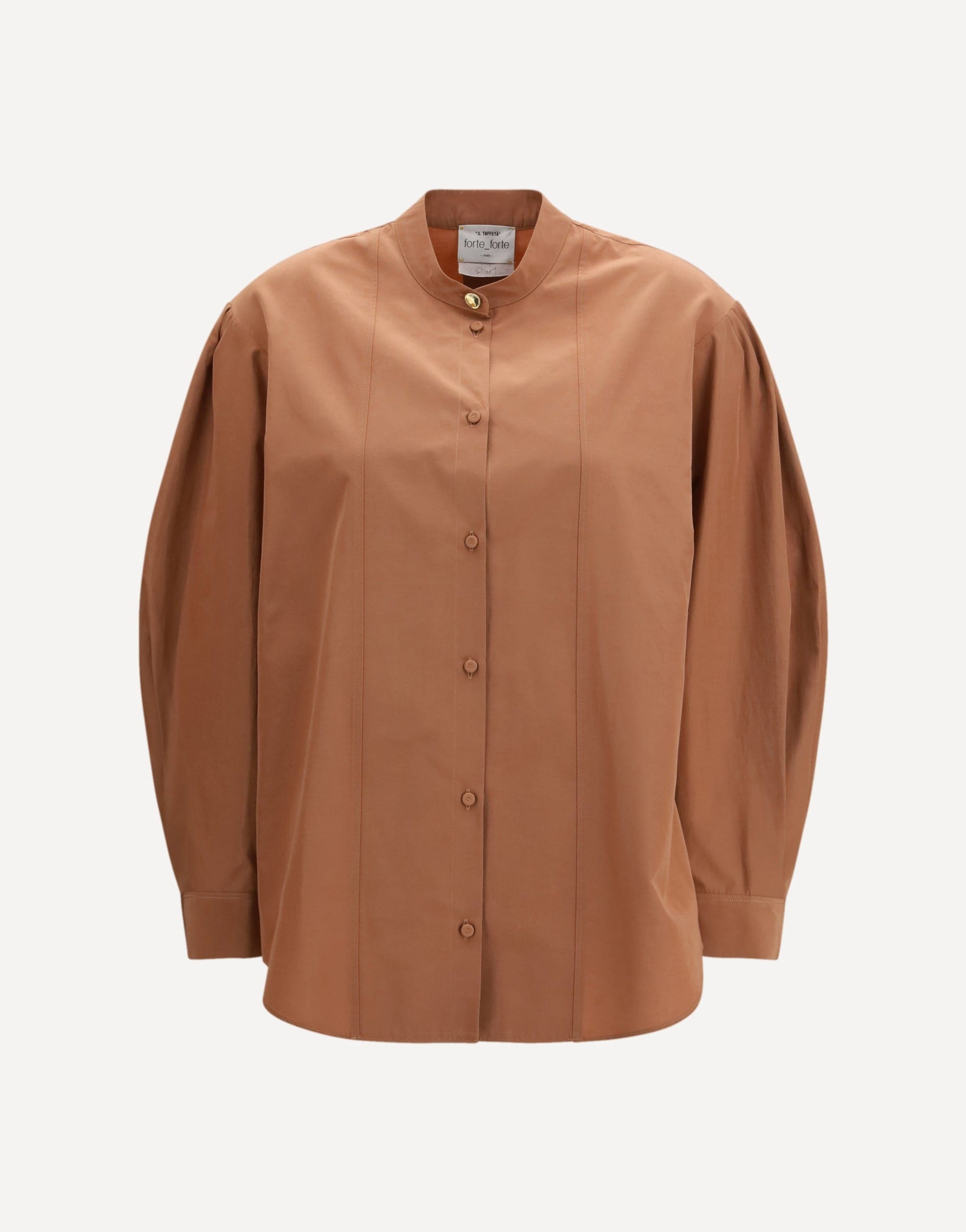 Forte_Forte High-Neck Button Top
