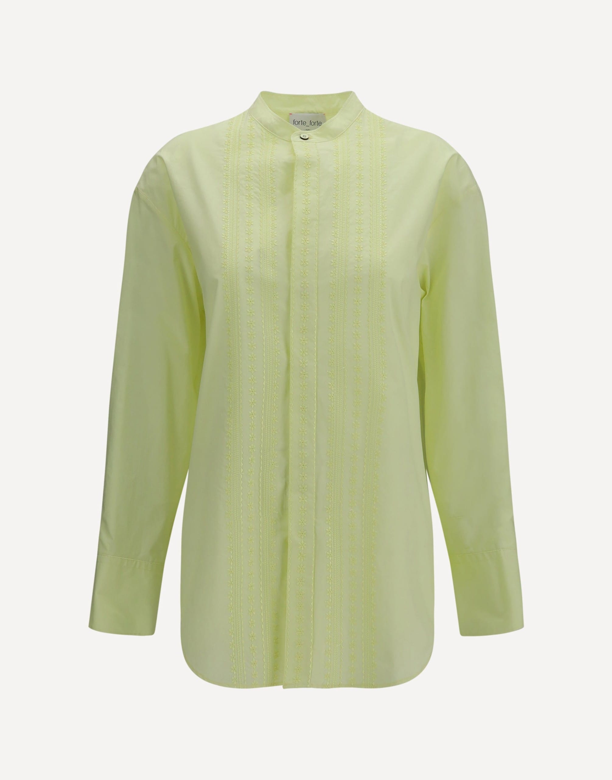 Forte_Forte Les Fleurs Embroidery Poplin Shirt