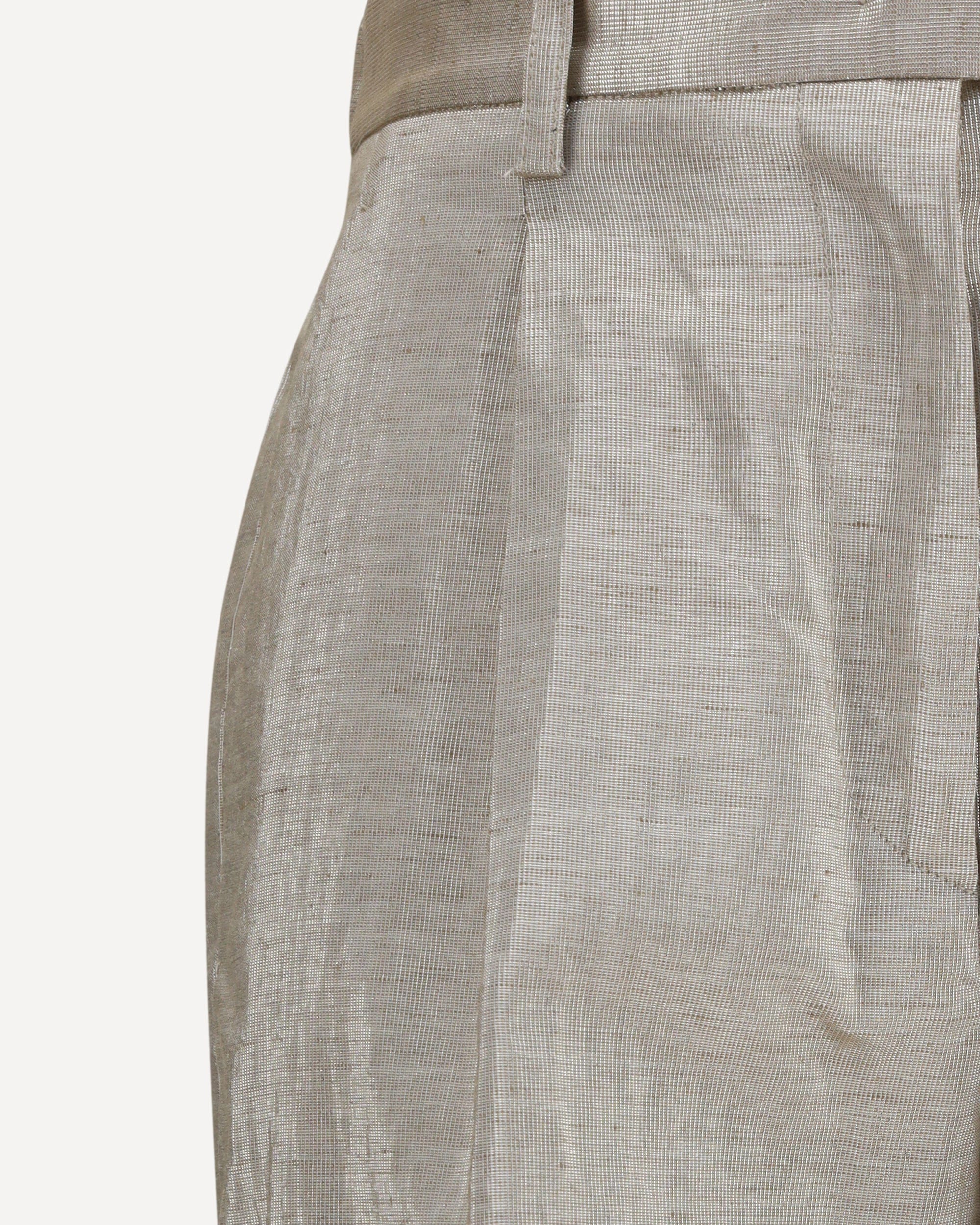 Forte_Forte Lurex Tweed Pants With Micro Sequins