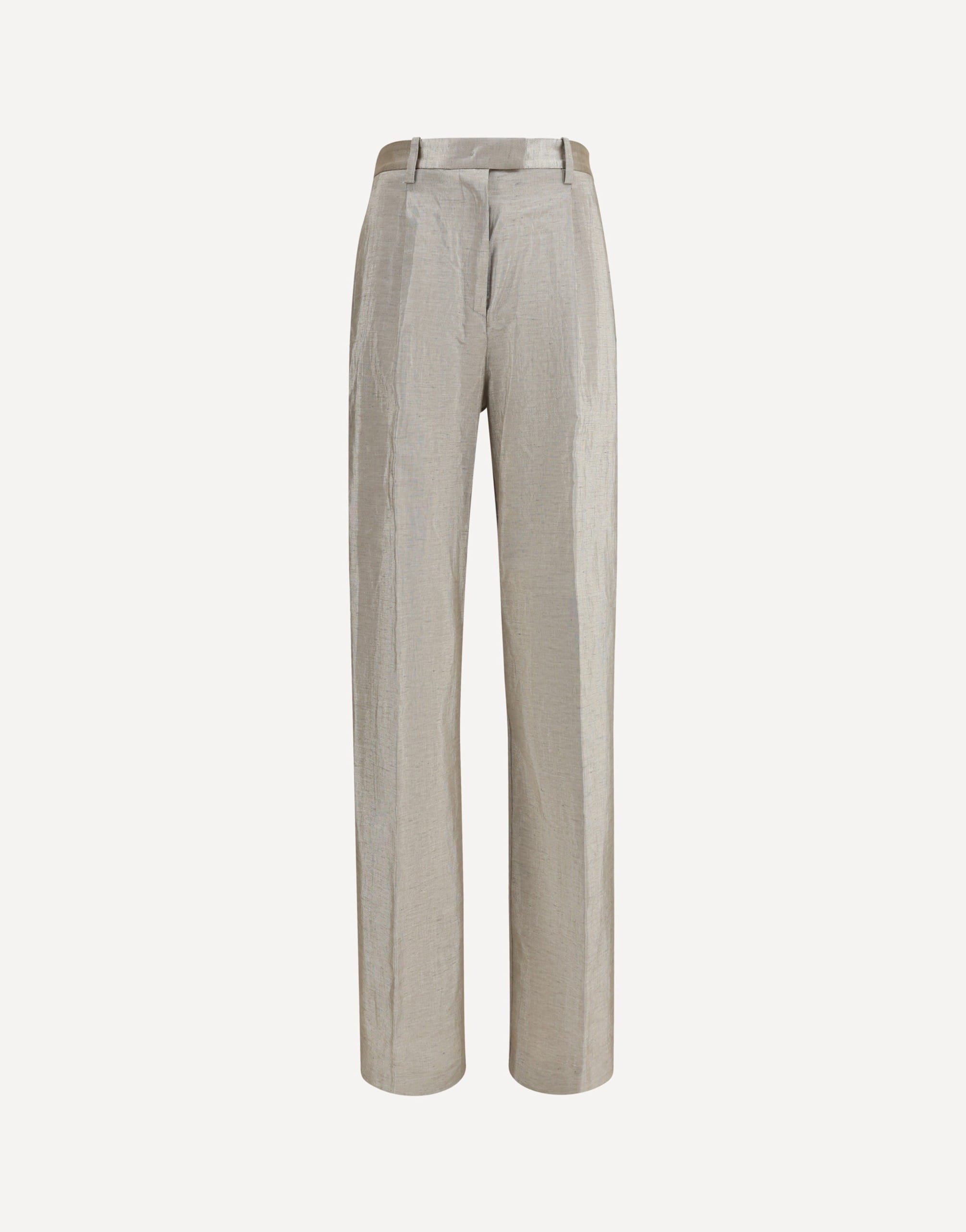 Forte_Forte Lurex Tweed Pants With Micro Sequins