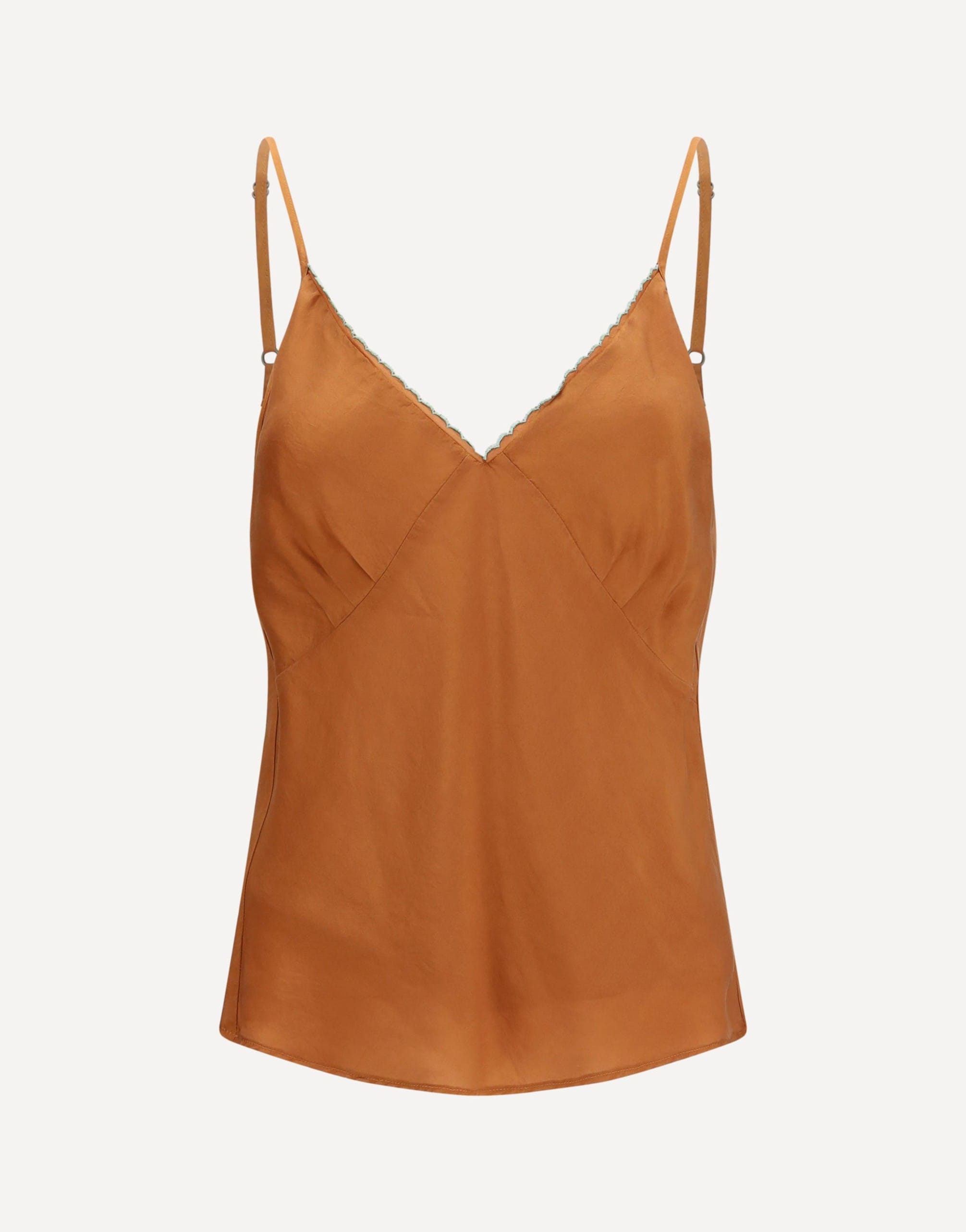 Forte_Forte Short Embroidered Habotai Silk Camisole