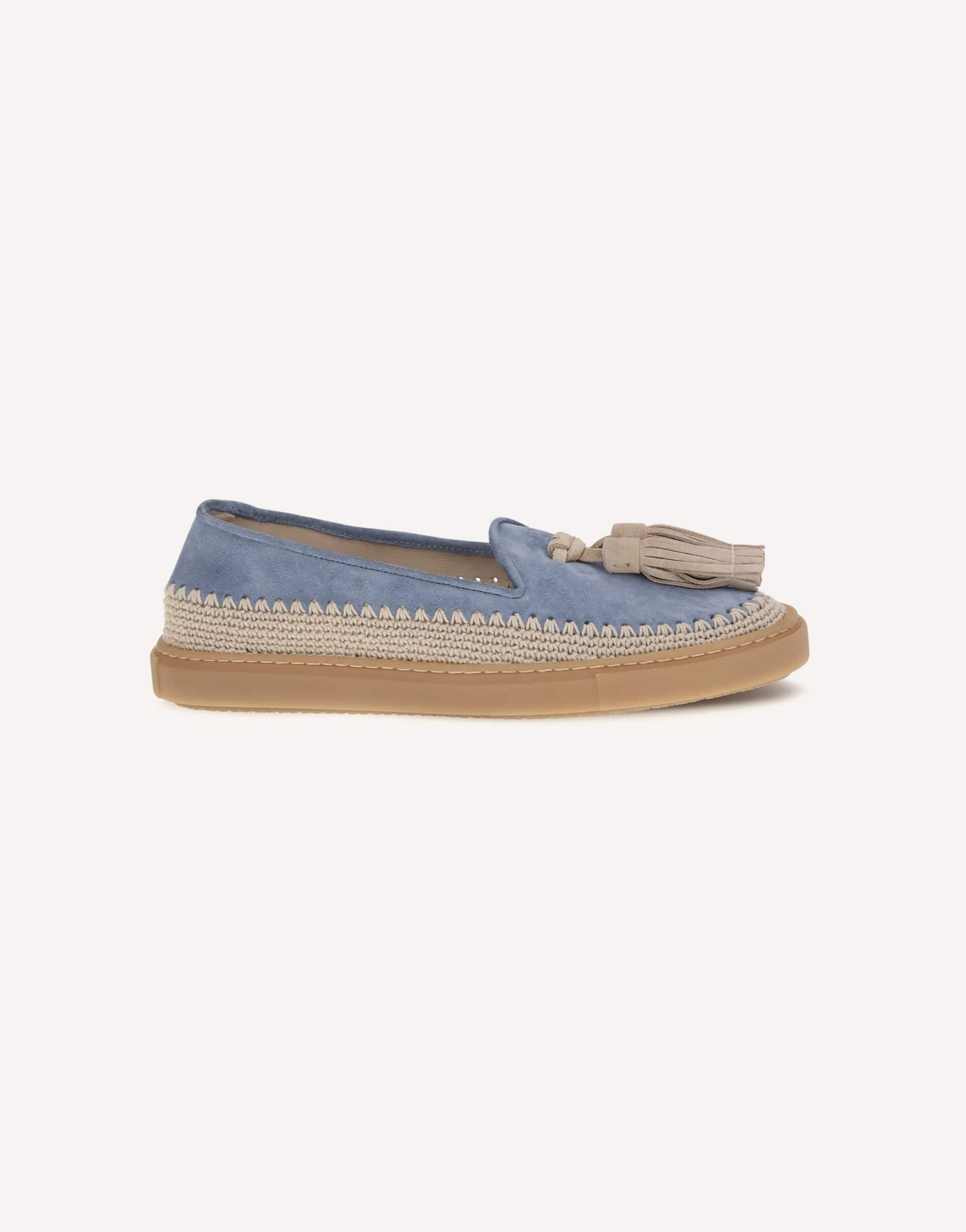 Fratelli Rossetti Suede Loafers With Crochet Detail