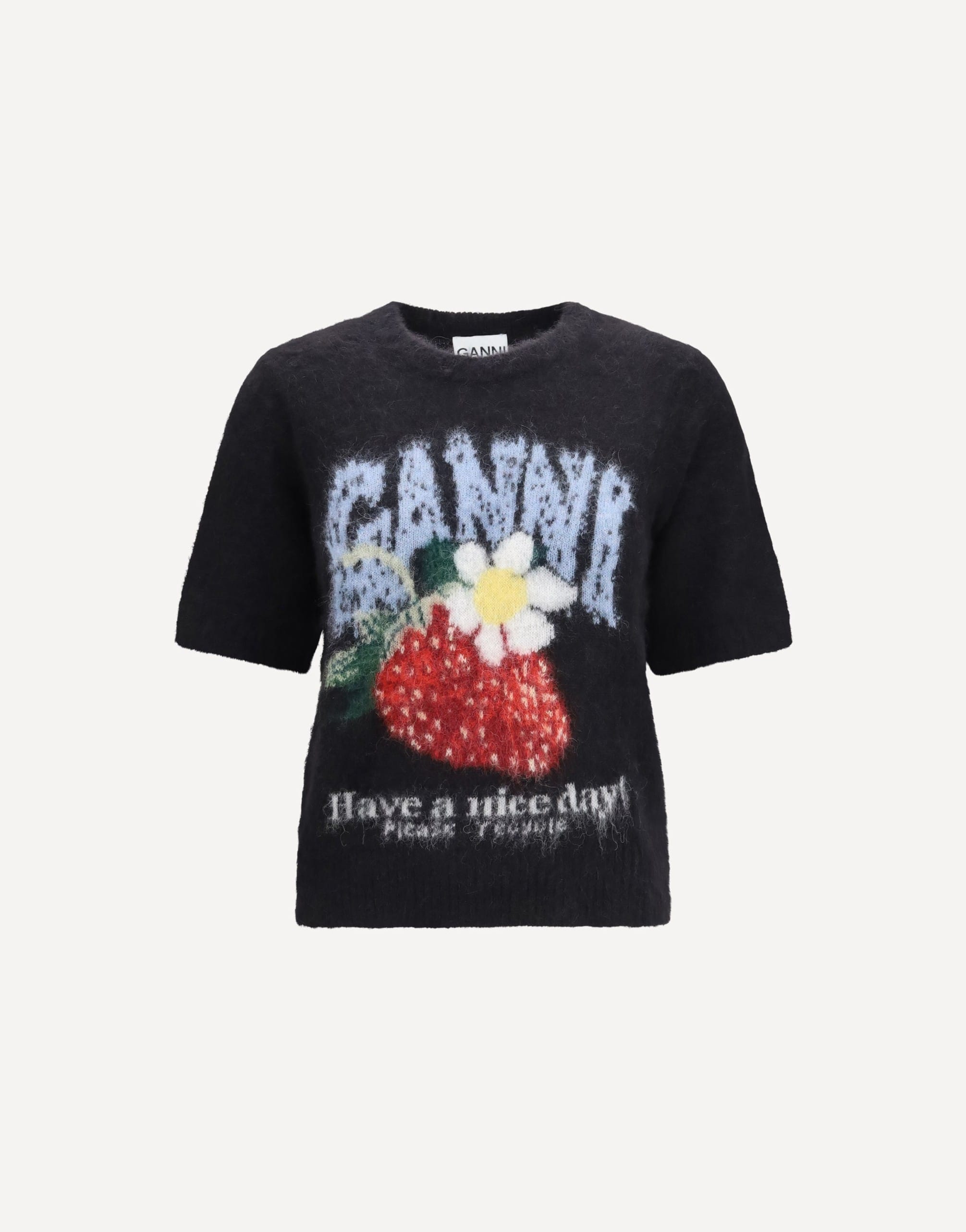 Ganni Ganni Alpaca Wool-Blend T-Shirt