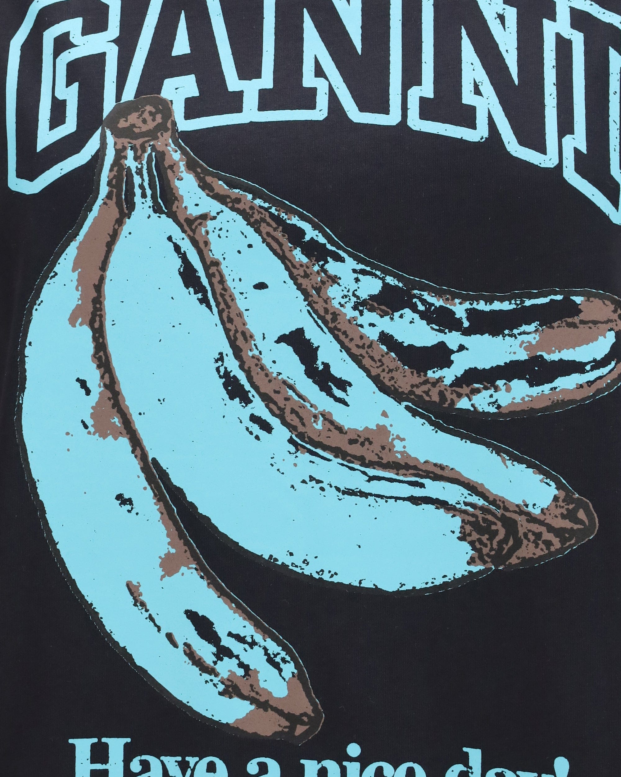 Ganni Ganni Banana Cotton T-Shirt