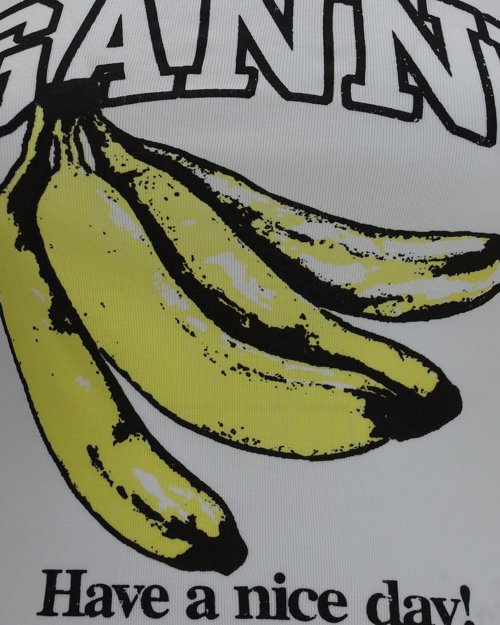 Ganni Ganni Banana Cotton Tank Top