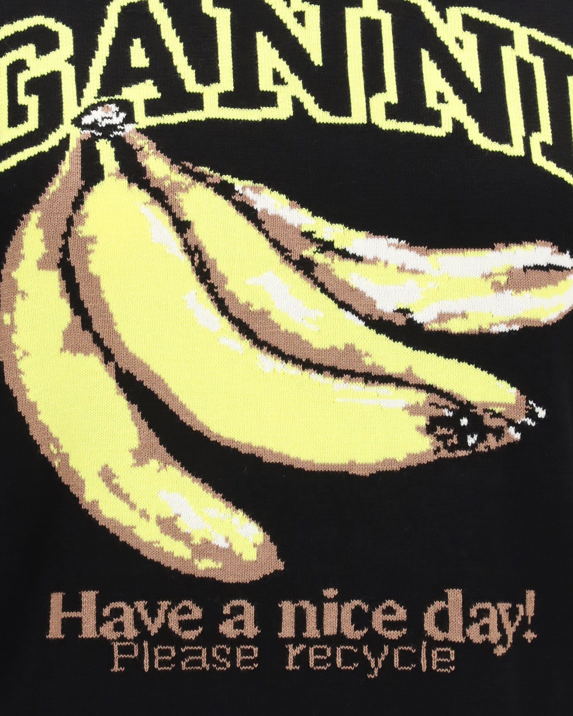 Ganni Ganni Banana-Print Sweater