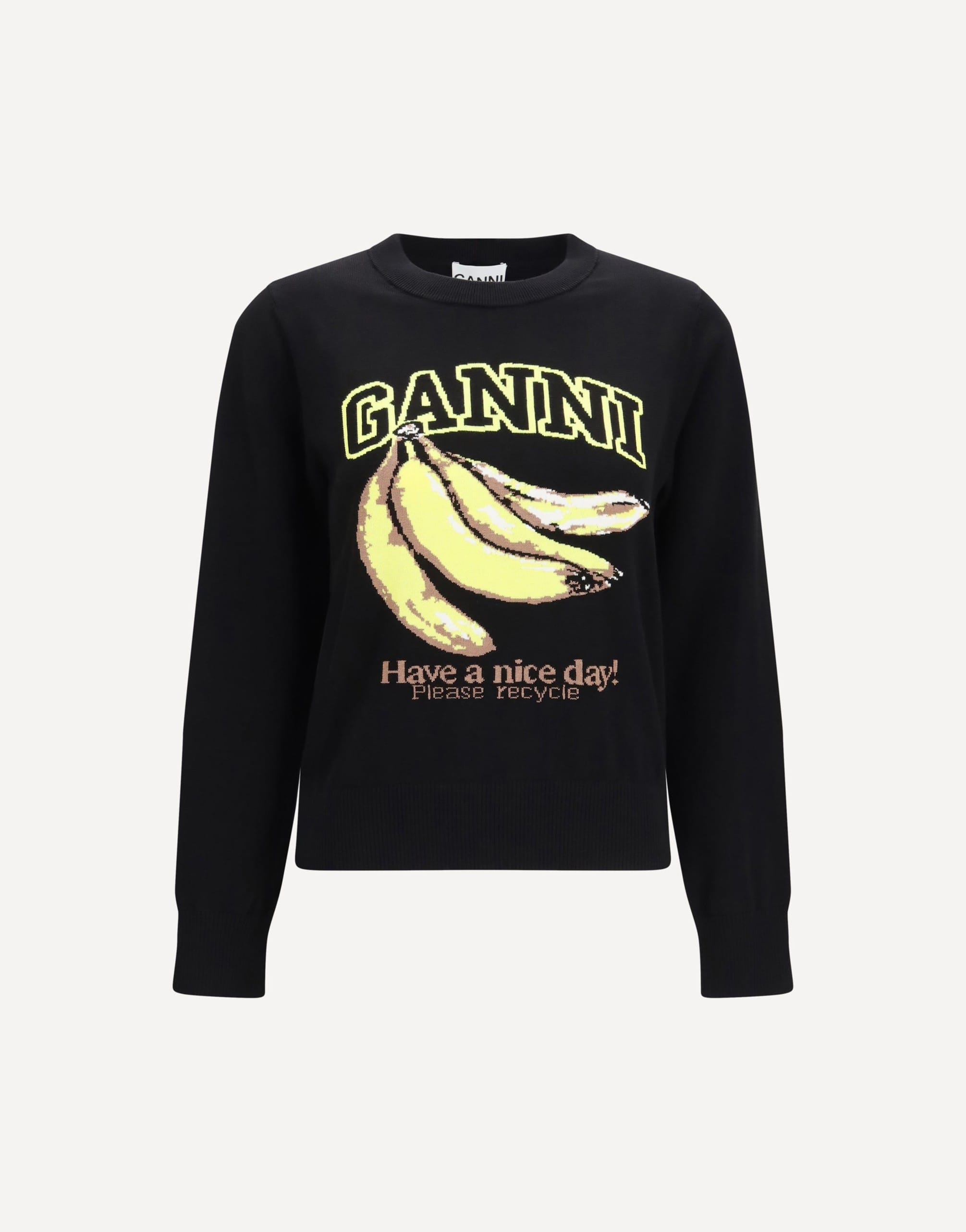 Ganni Ganni Banana-Print Sweater