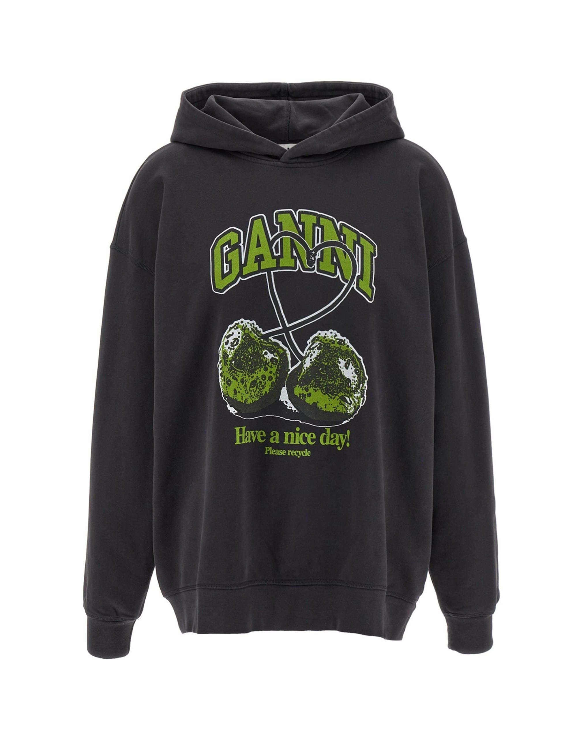 Ganni Ganni Basic Jersey Cherry Hoodie