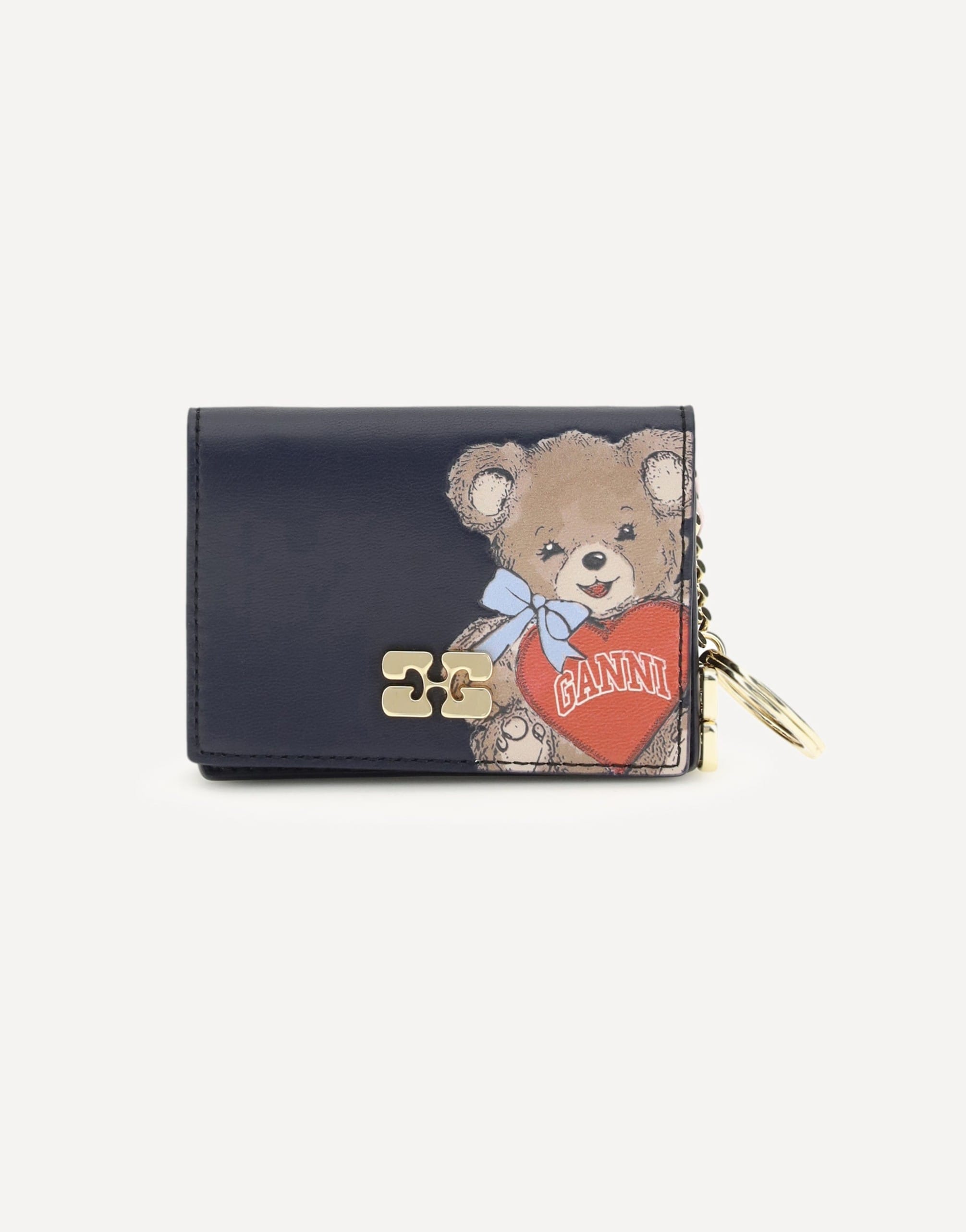 Ganni Bear Print Card Holder