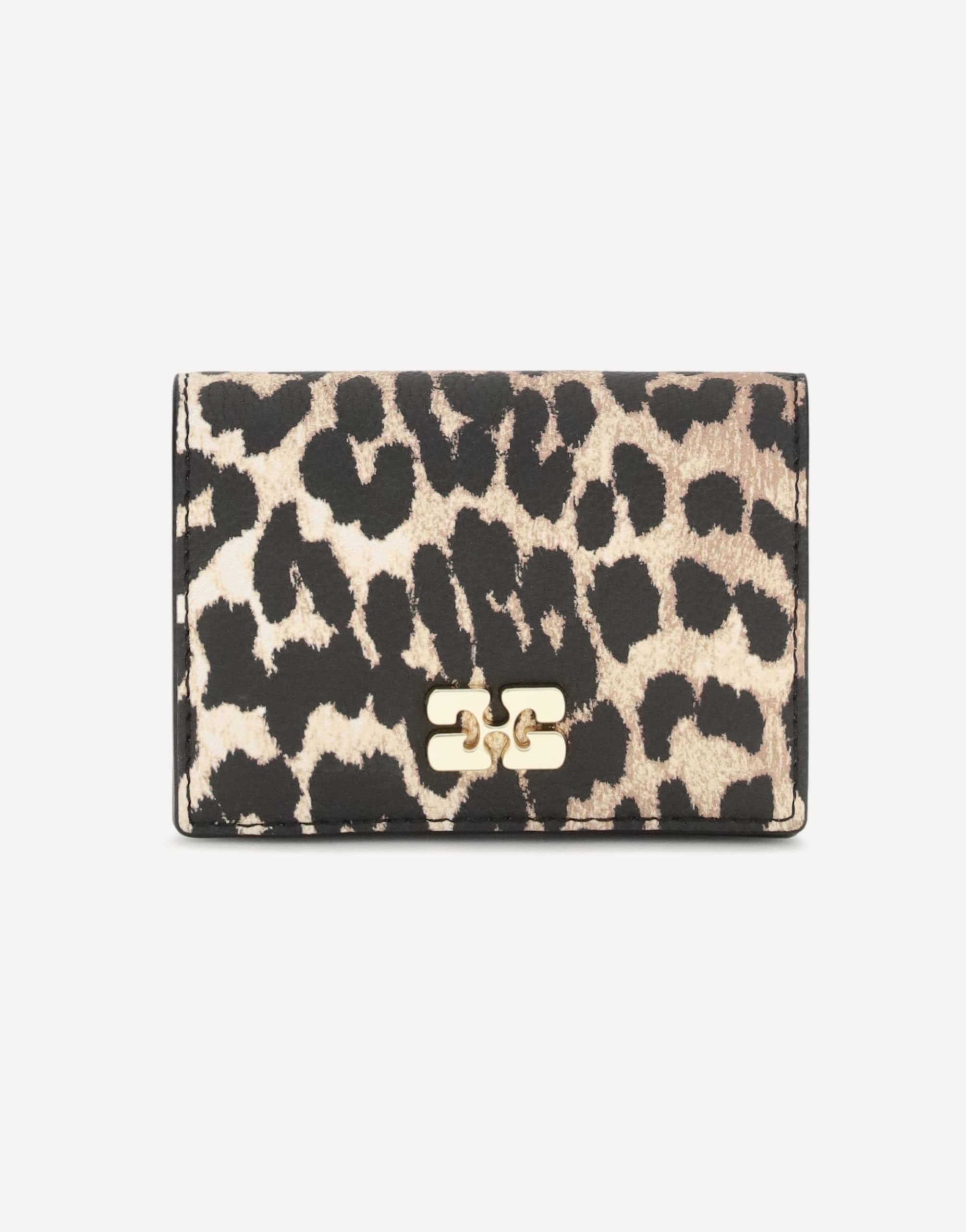 Ganni Ganni Bou Animal Print Card Holder