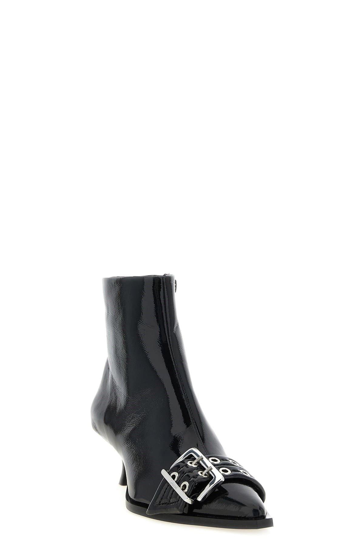 Ganni Buckle Ankle Boot