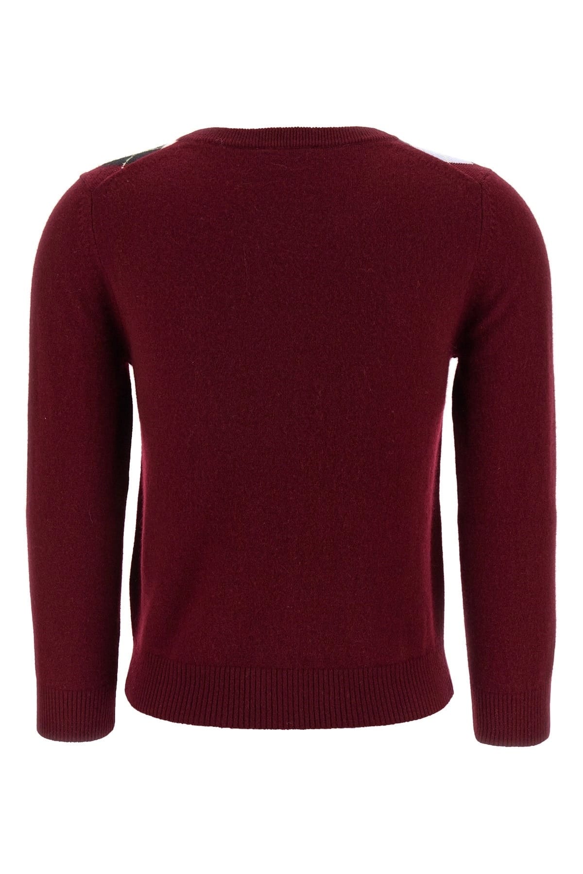 Ganni bordeaux geruit vest - alternate view