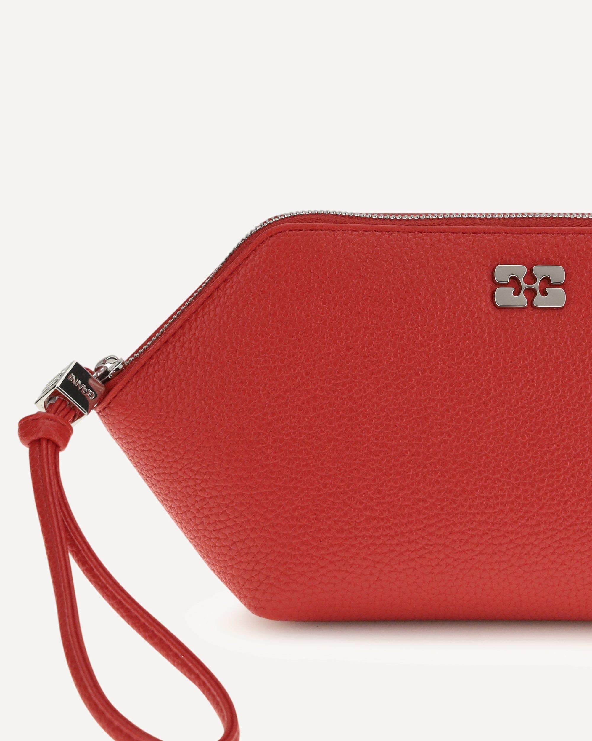 Ganni Butterfly Logo Studded Makeup Pouch