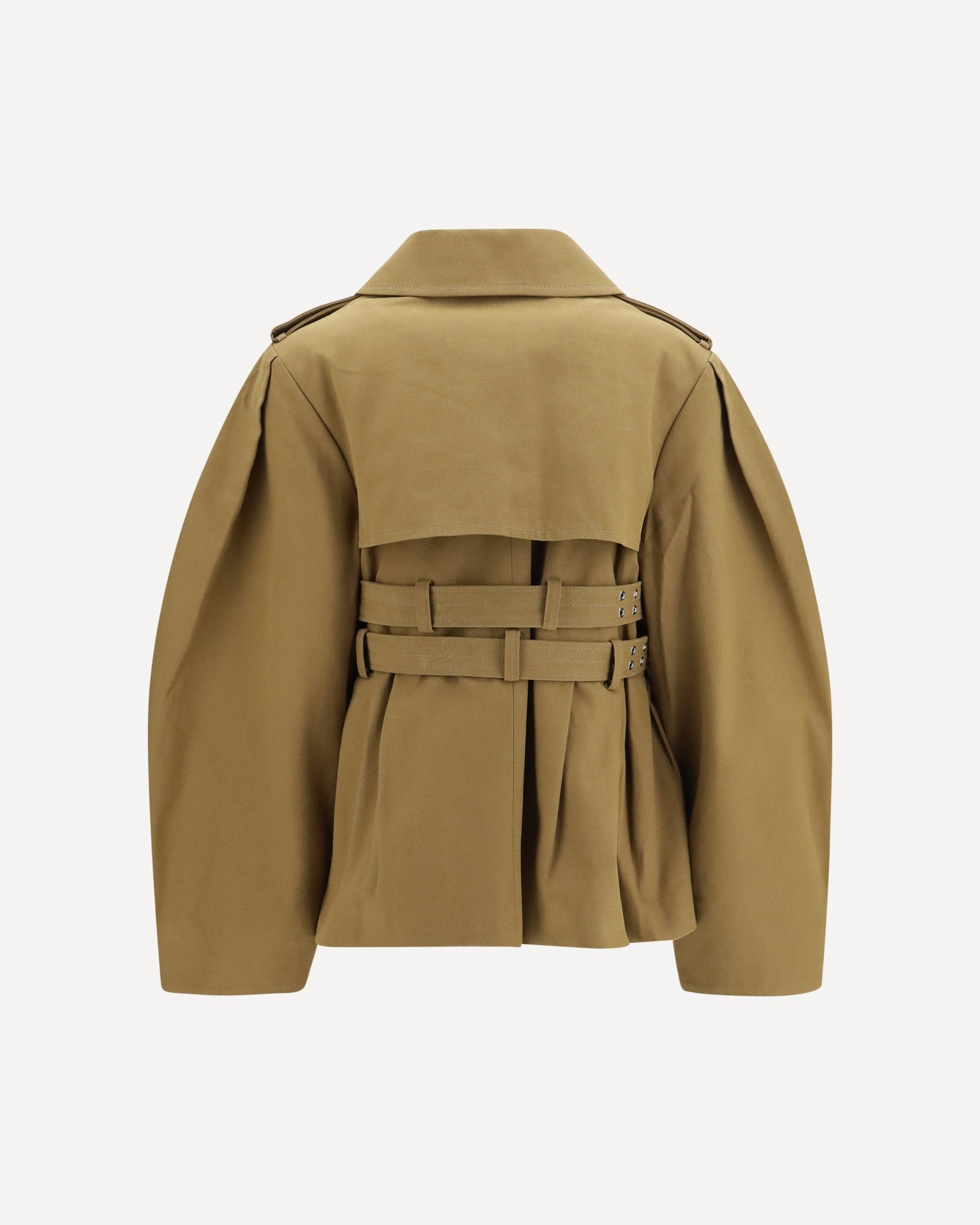 Ganni Veste en toile avec double ceinture - alternate view