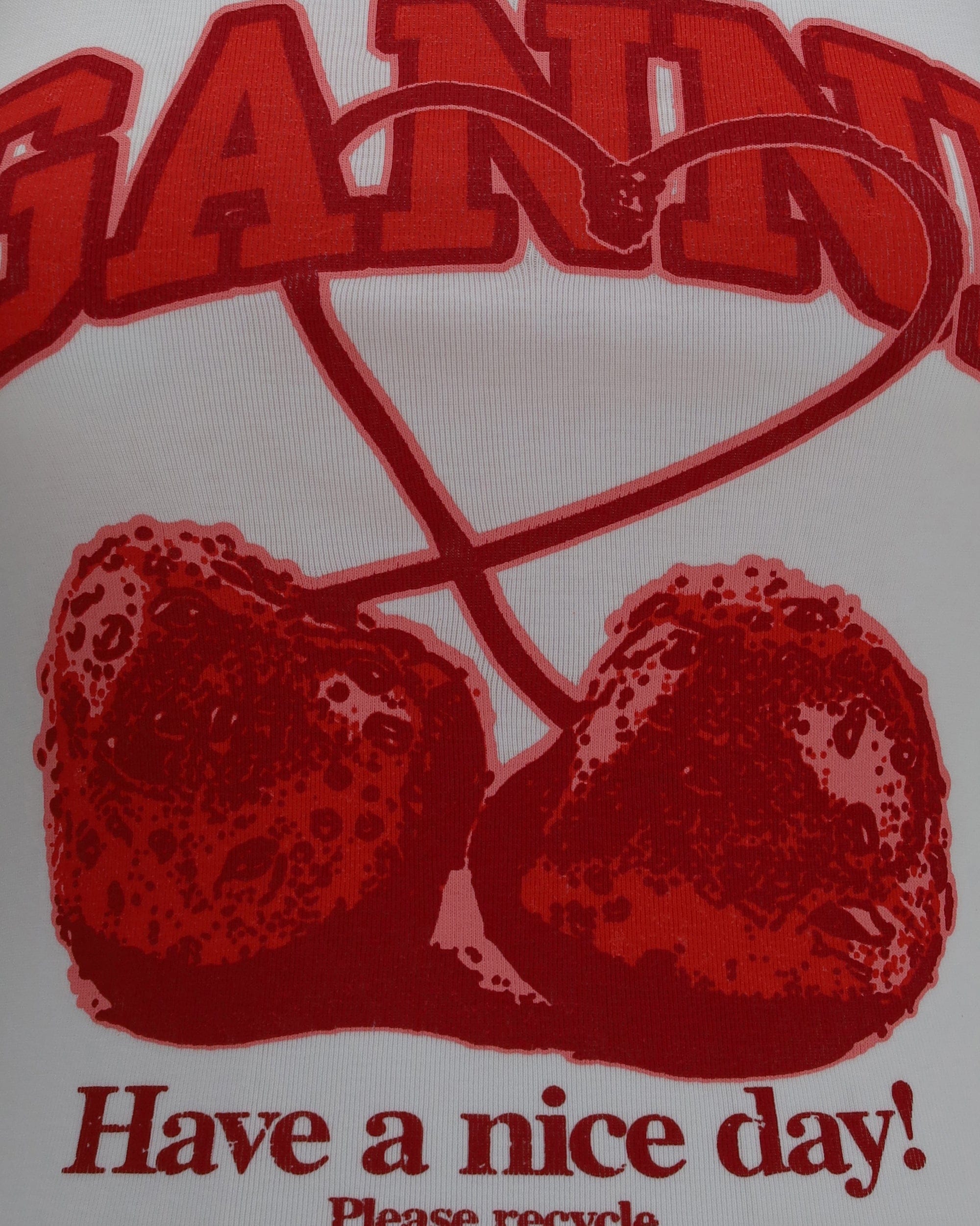 Ganni Ganni Cherries Cotton Tank Top