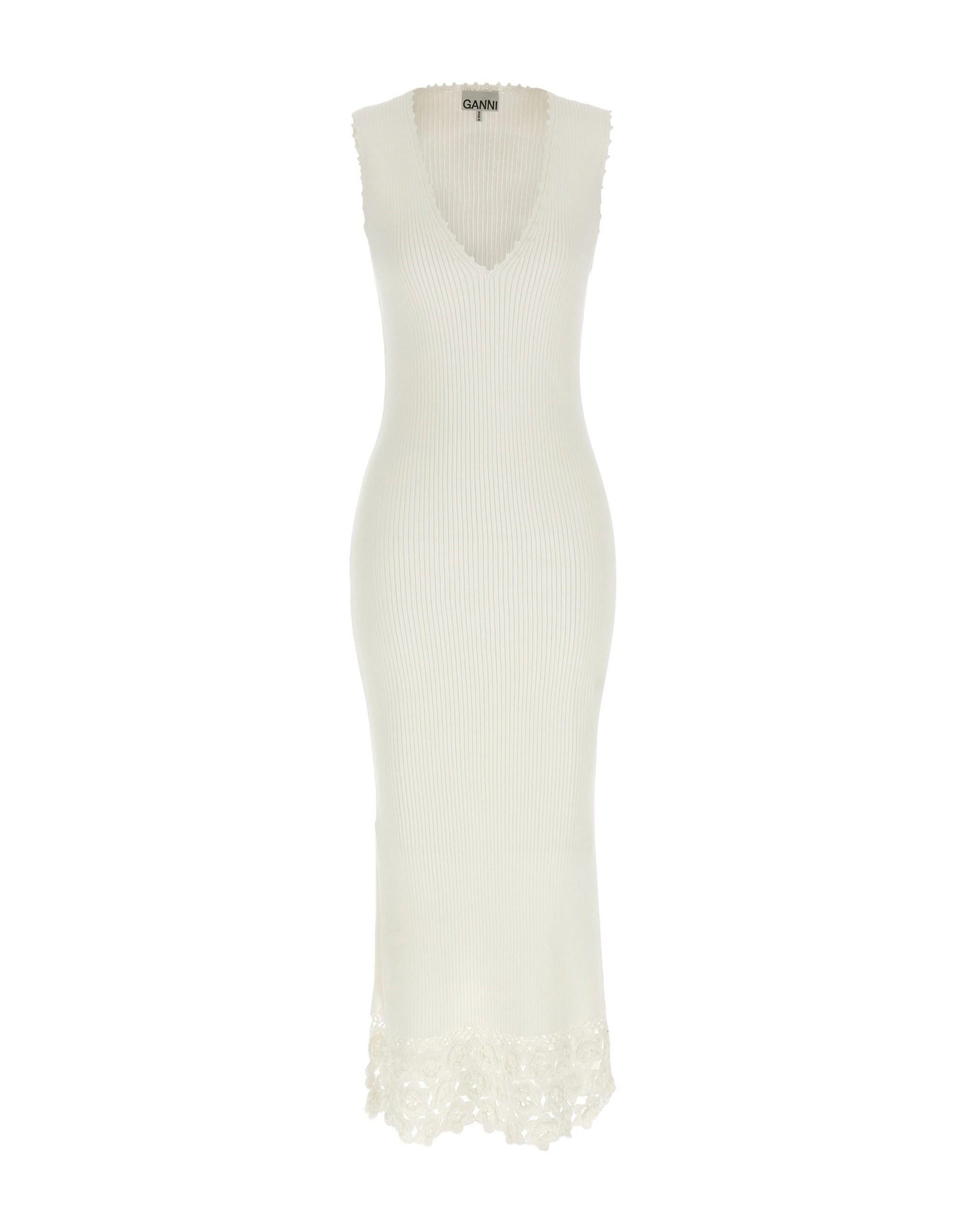 Ganni Ganni Cotton Crochet Dress
