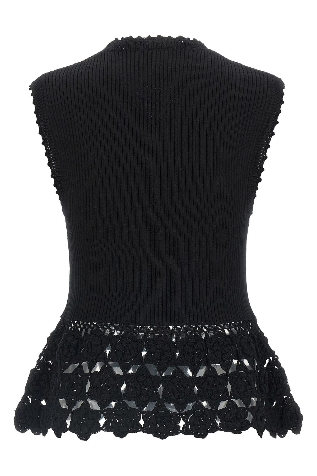 Ganni Ganni Cotton Crochet Vest