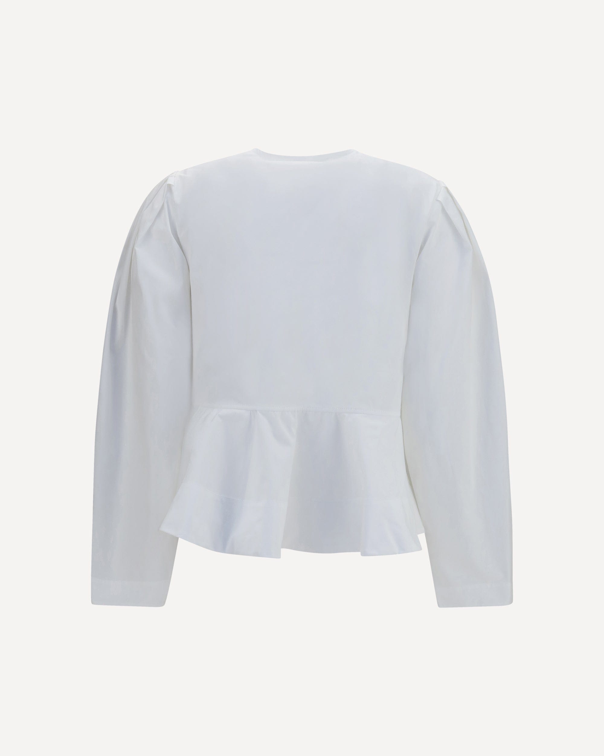 Ganni Cotton Poplin Blouse With Bows - alternate view