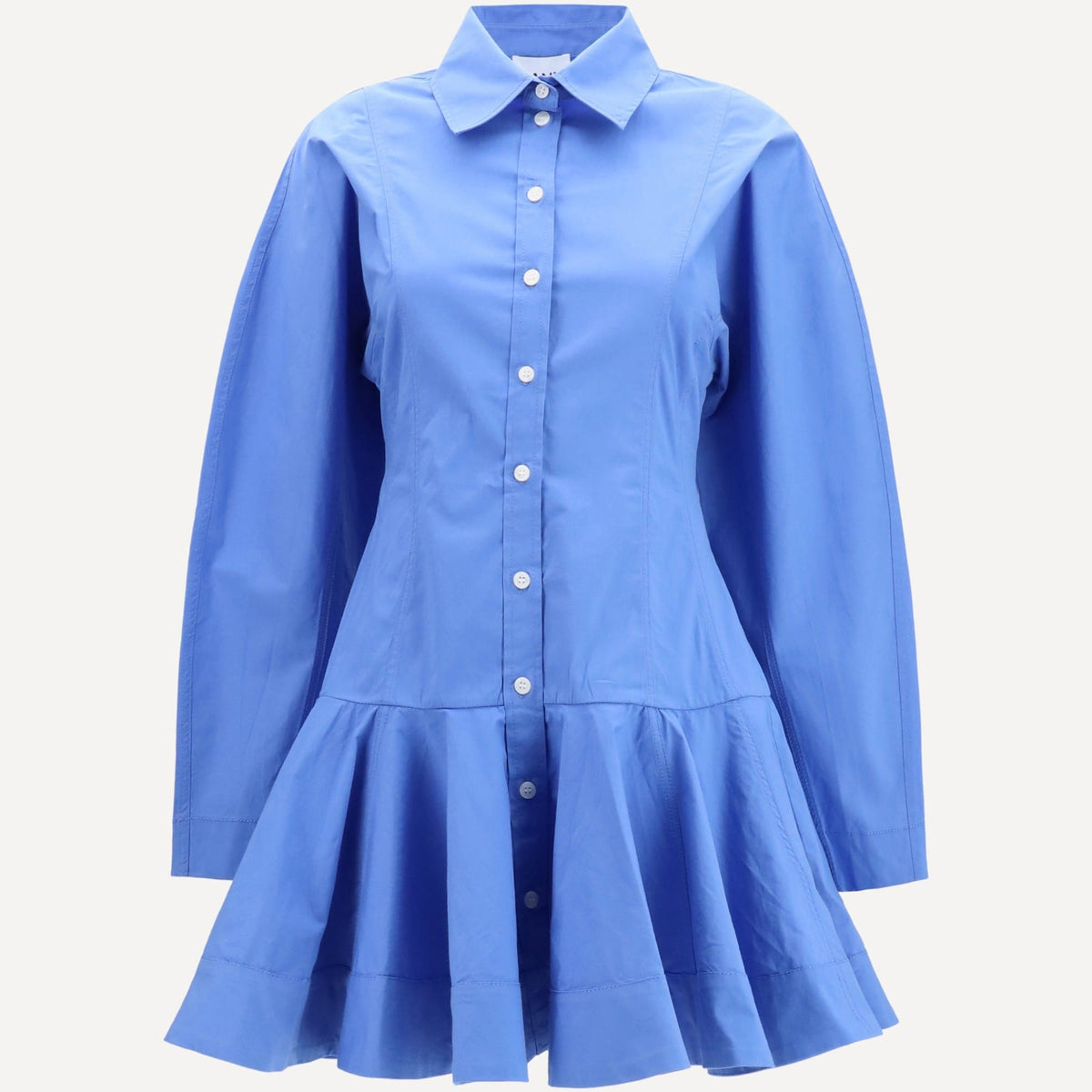 ganni jersey dress GANNI Printed Cotton Mini Shirt Dress