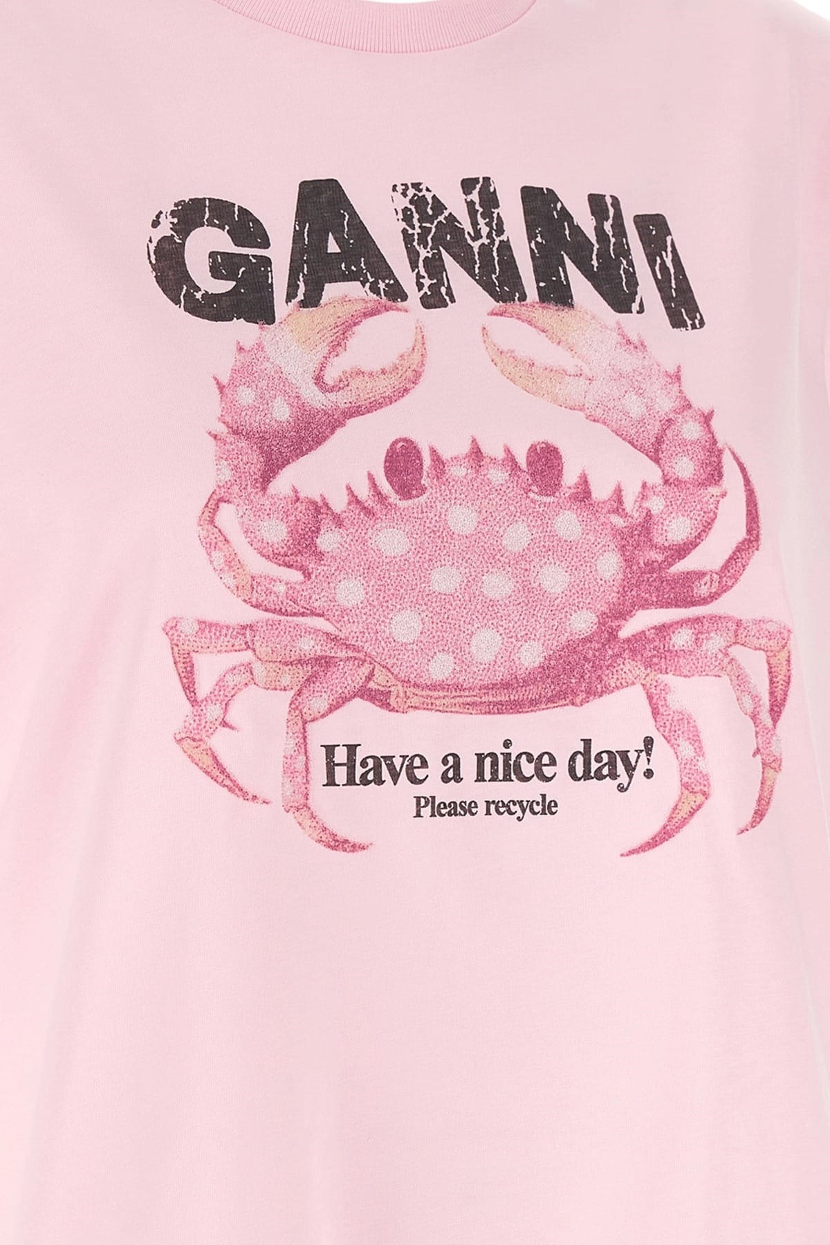 Ganni Ganni Crab Graphic T-Shirt