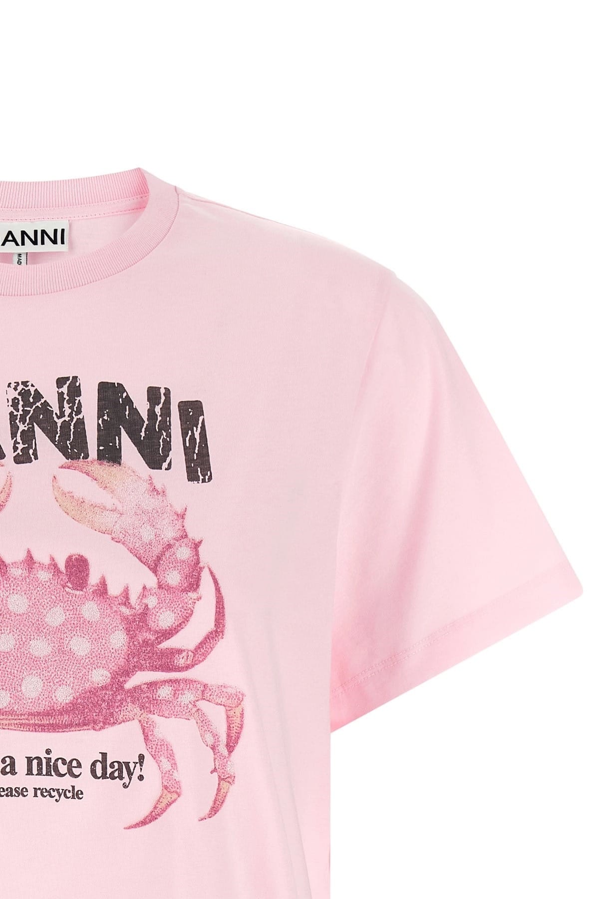 Ganni Ganni Crab Graphic T-Shirt