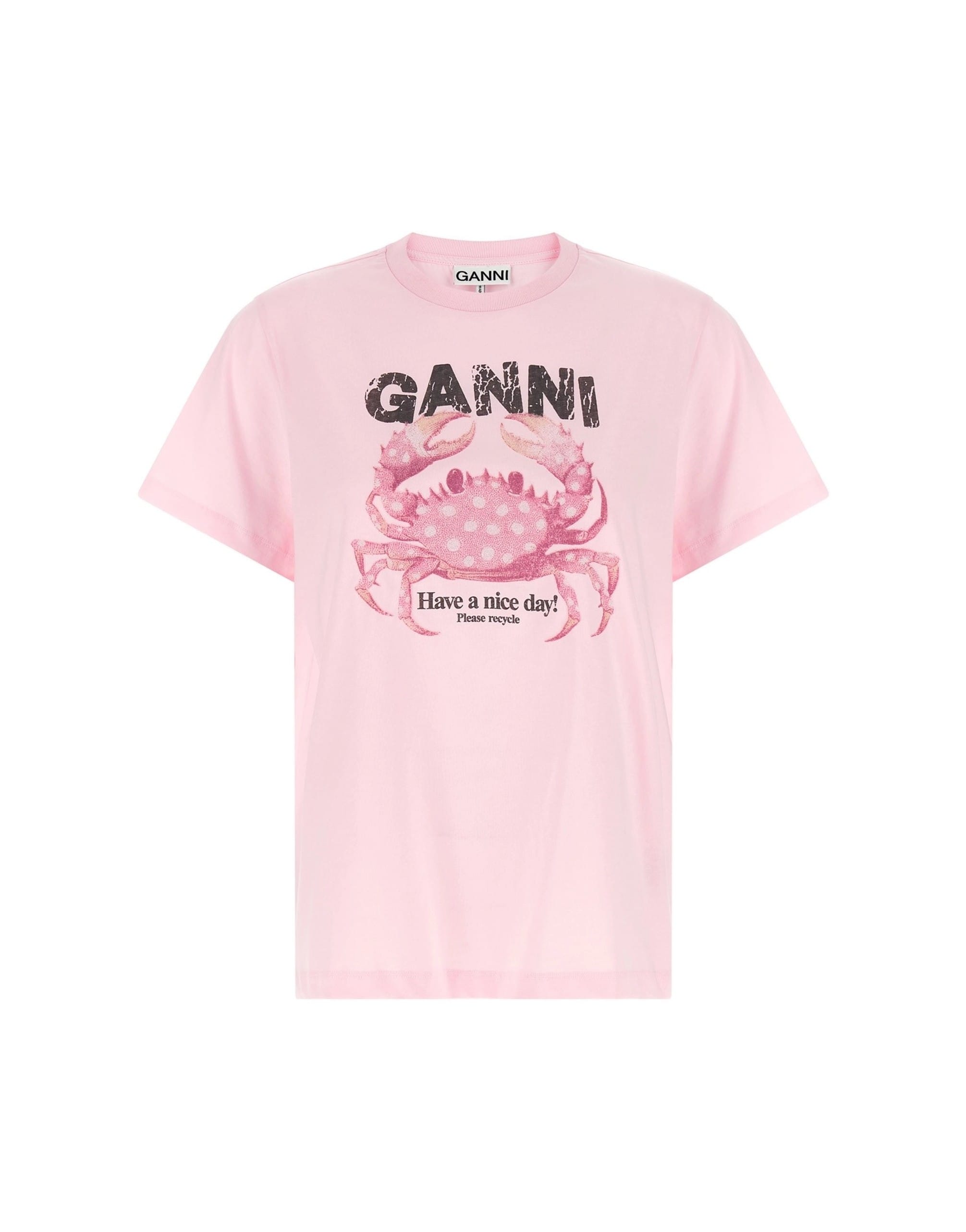 Ganni Ganni Crab Graphic T-Shirt