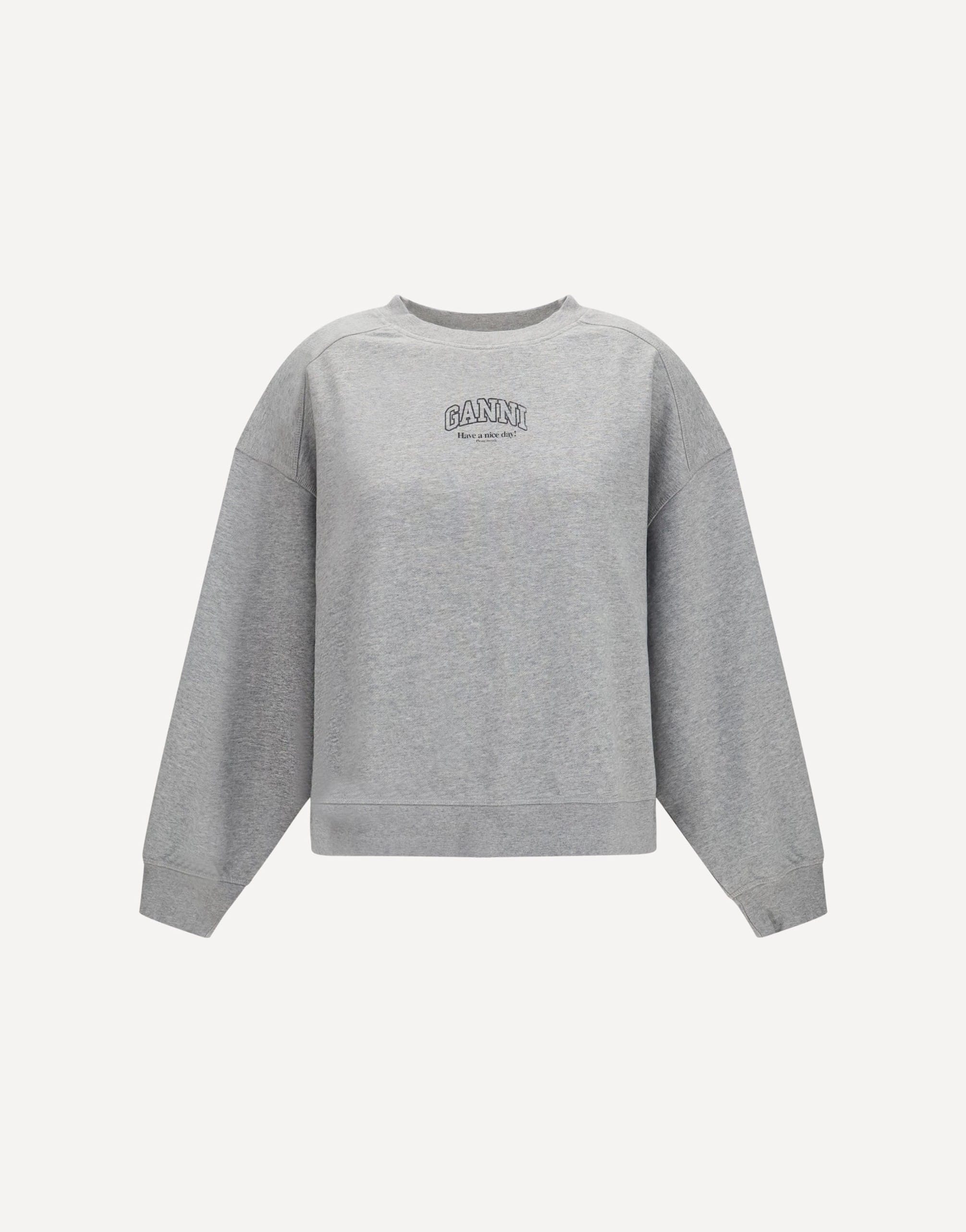 Ganni Ganni Crewneck Sweatshirt With Logo