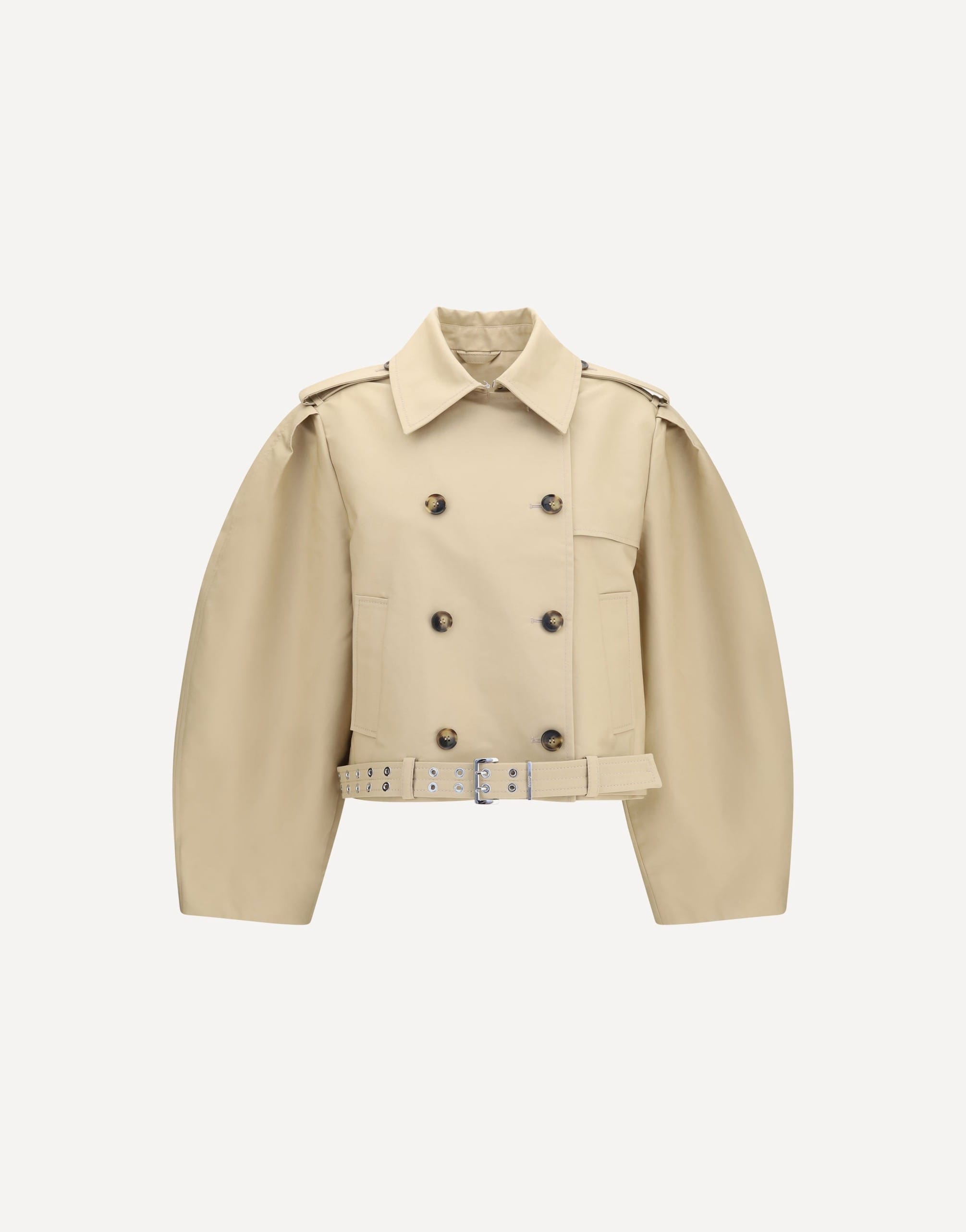 Ganni Ganni Double-Breasted Belted Jacket