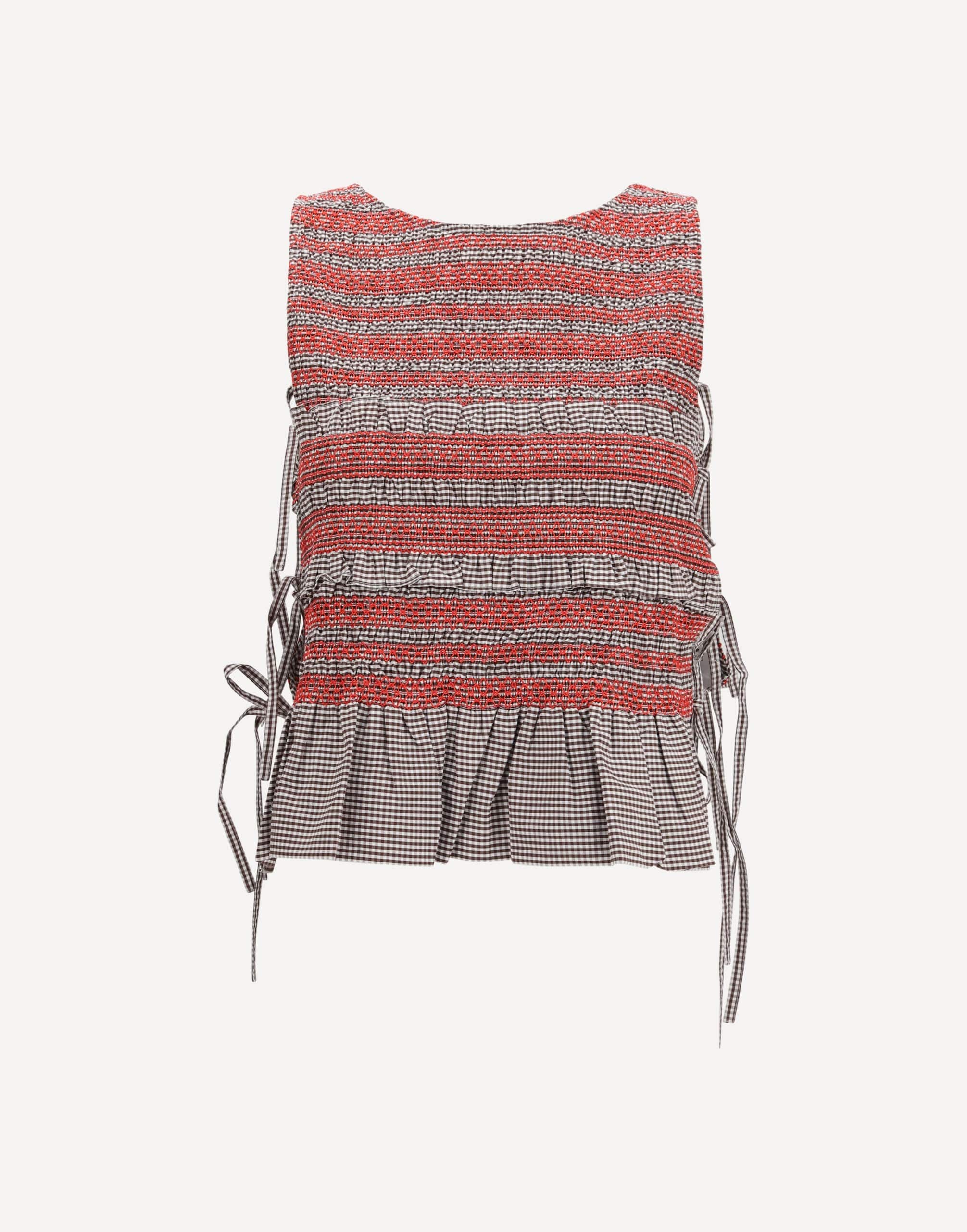 Ganni Ganni Elastic Printed Top