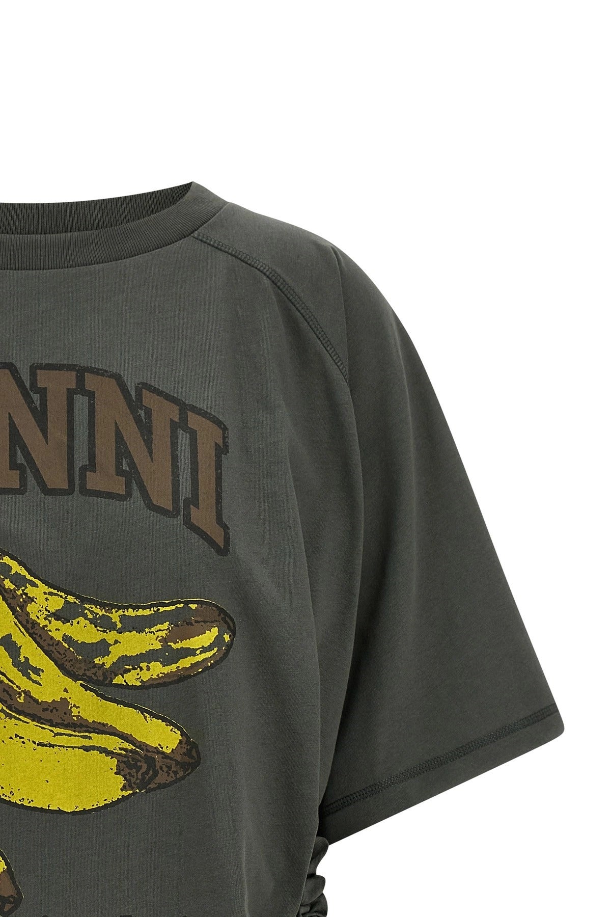 Ganni Grey Banana T-Shirt