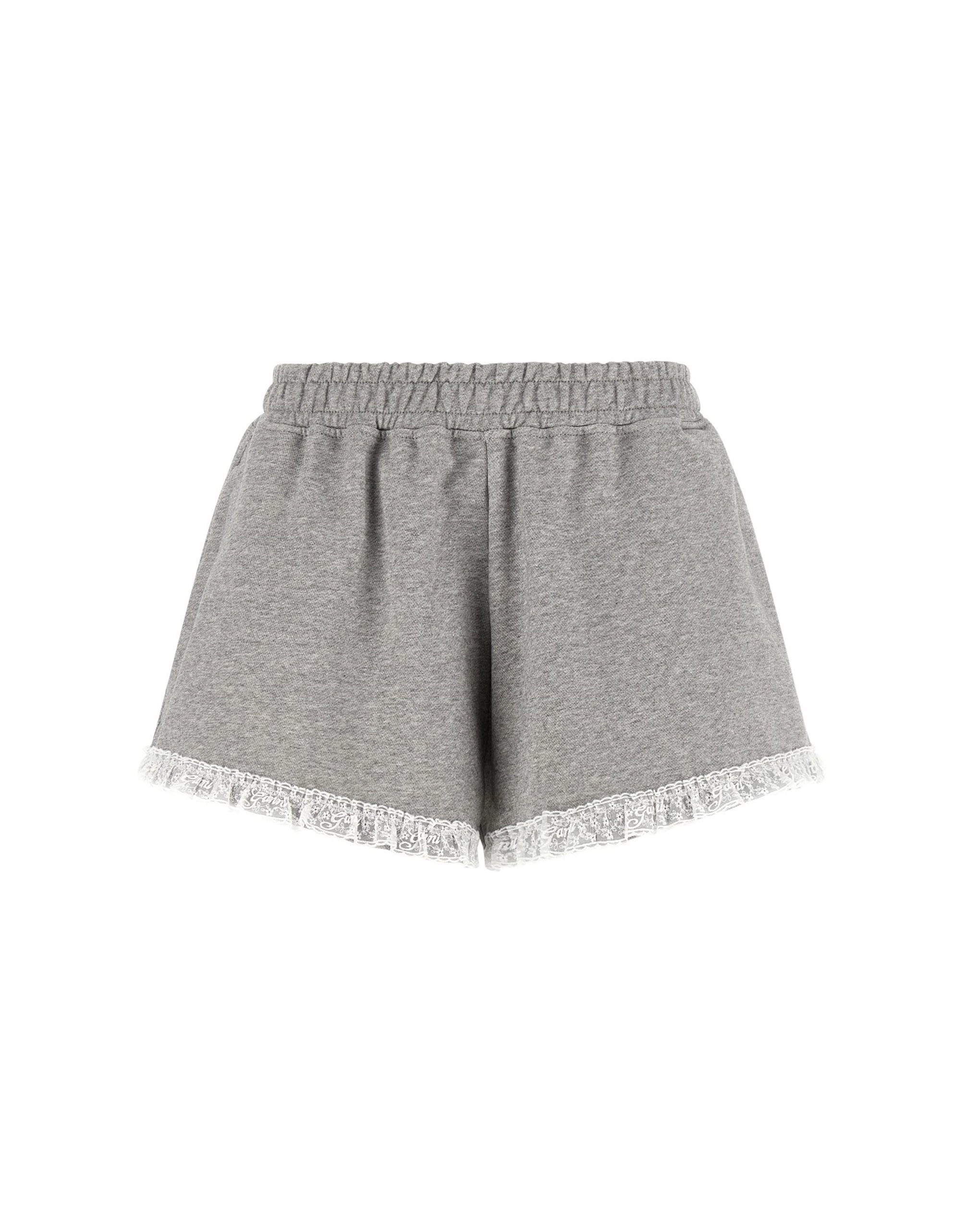 Ganni Isoli Lace Trim Shorts | Sendegaro IT