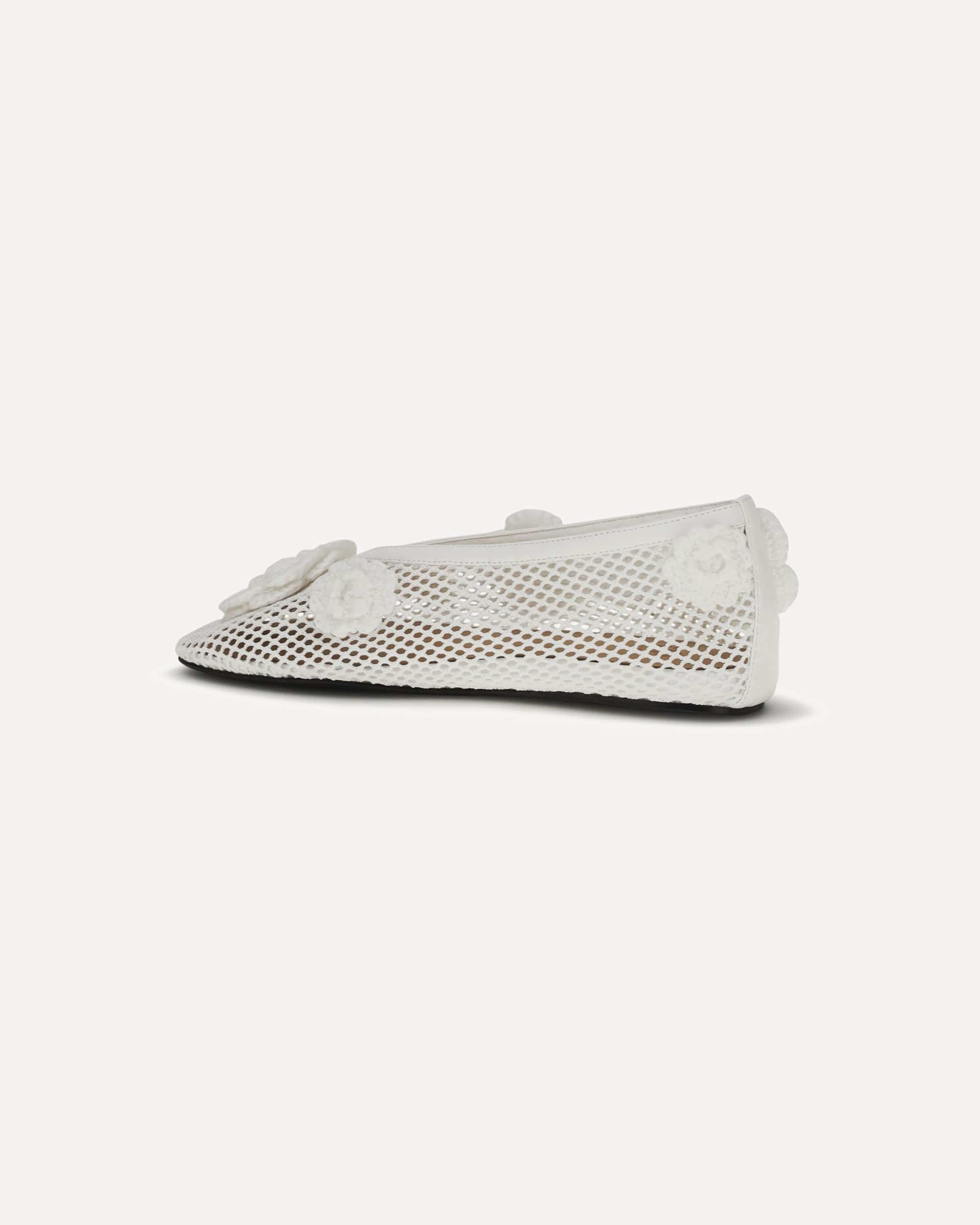 Ganni Ganni Jenny Mesh Ballerinas Flats