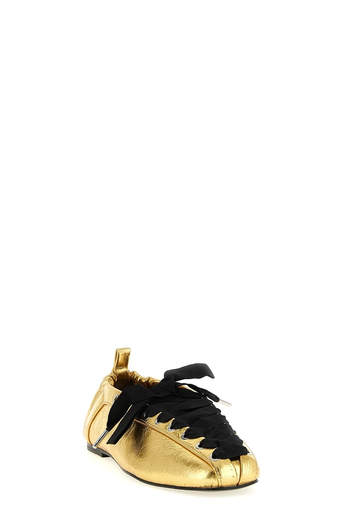 Ganni Ganni Lace-Up Ballet Flats