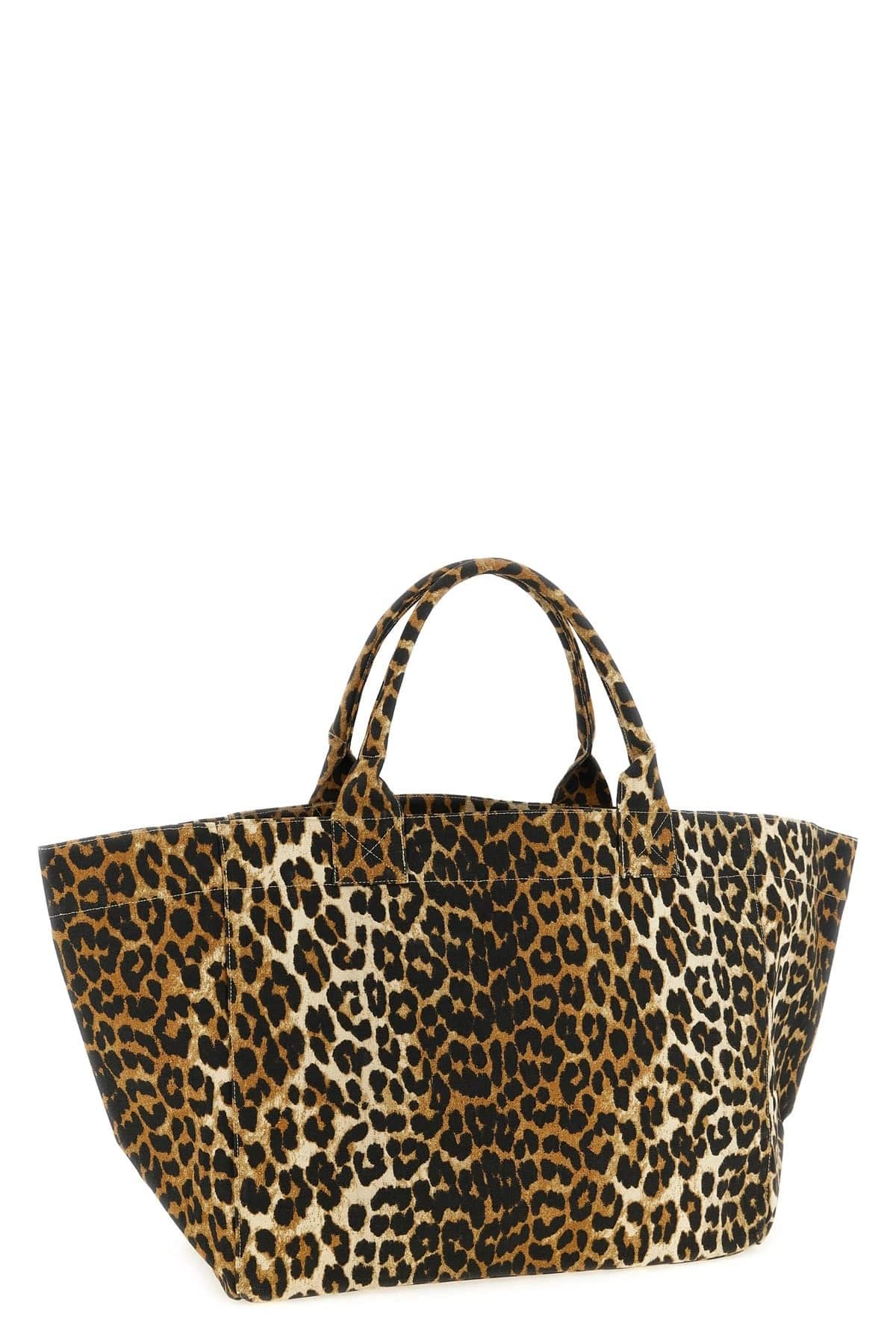Ganni Leopard Xxl Shopping Bag - alternate view