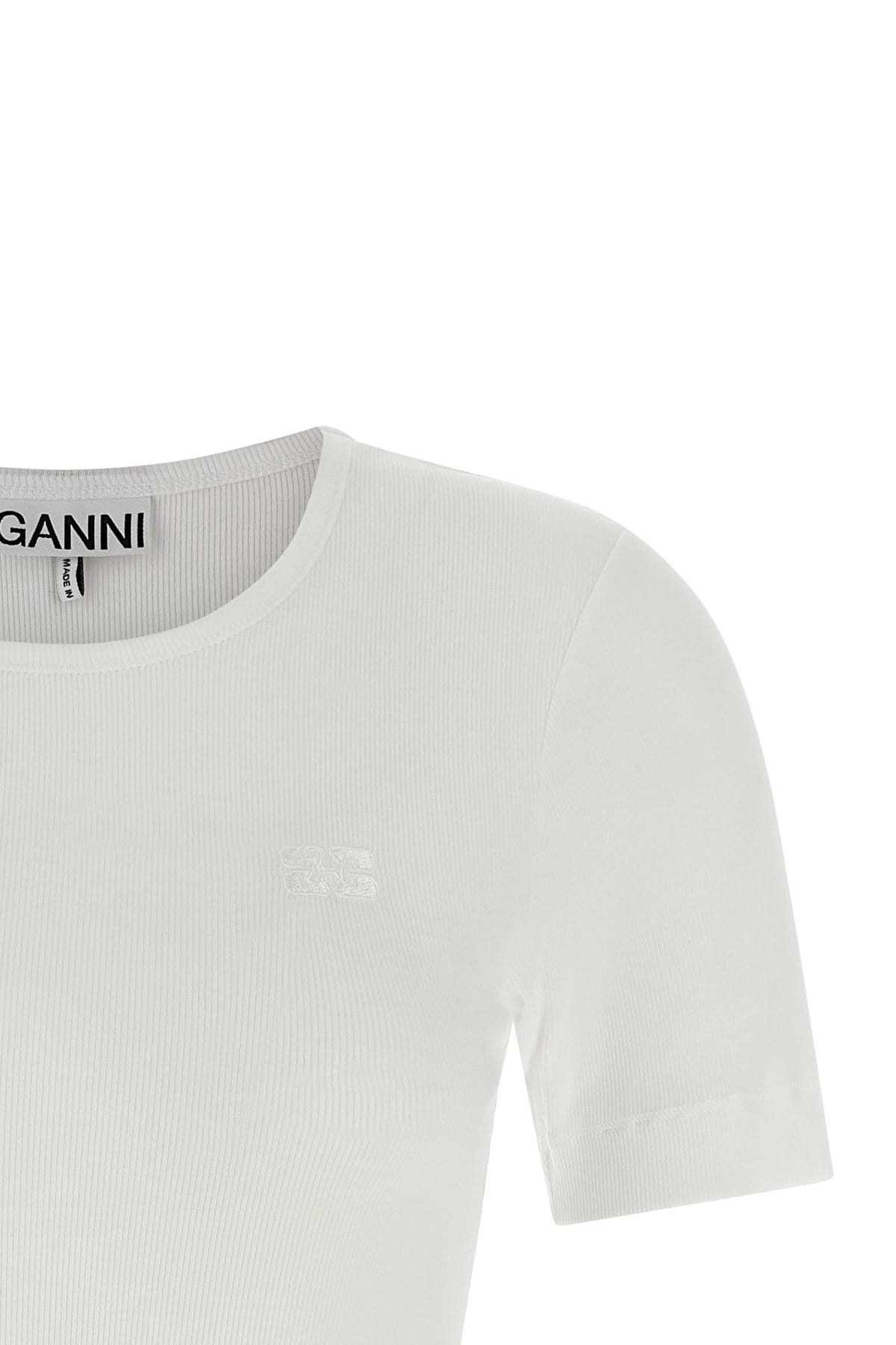 Ganni Ganni Logo Embroidery T-Shirt