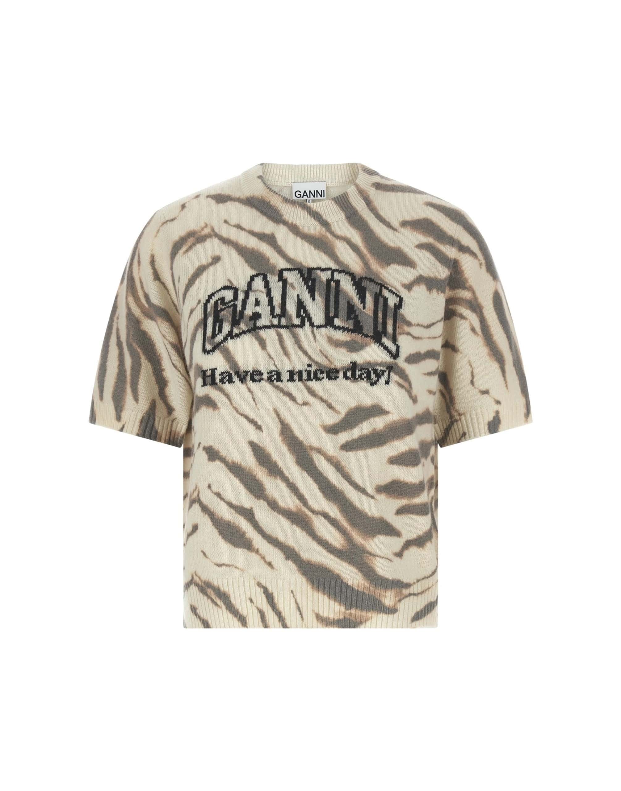 Ganni Ganni Logo Intarsia Sweater