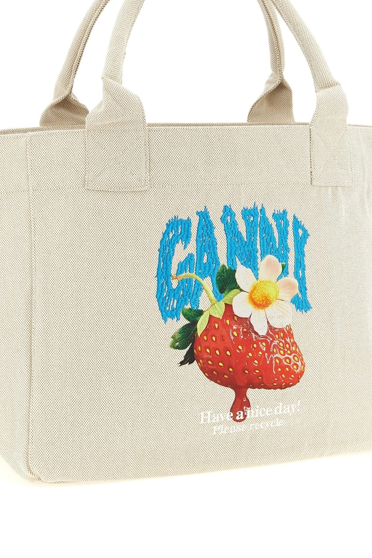 Ganni Ganni Medium Strawberry Shopping Bag