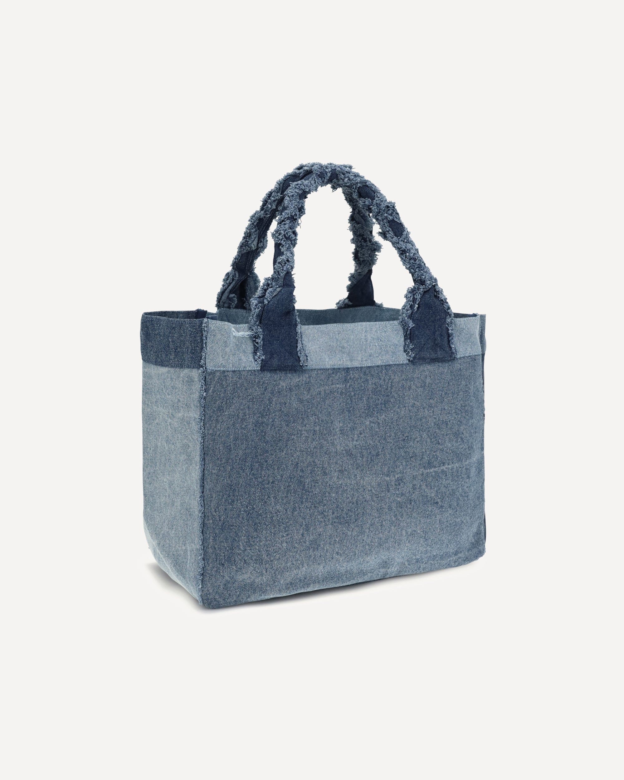 Ganni Medium Trapeze Denim Shopper