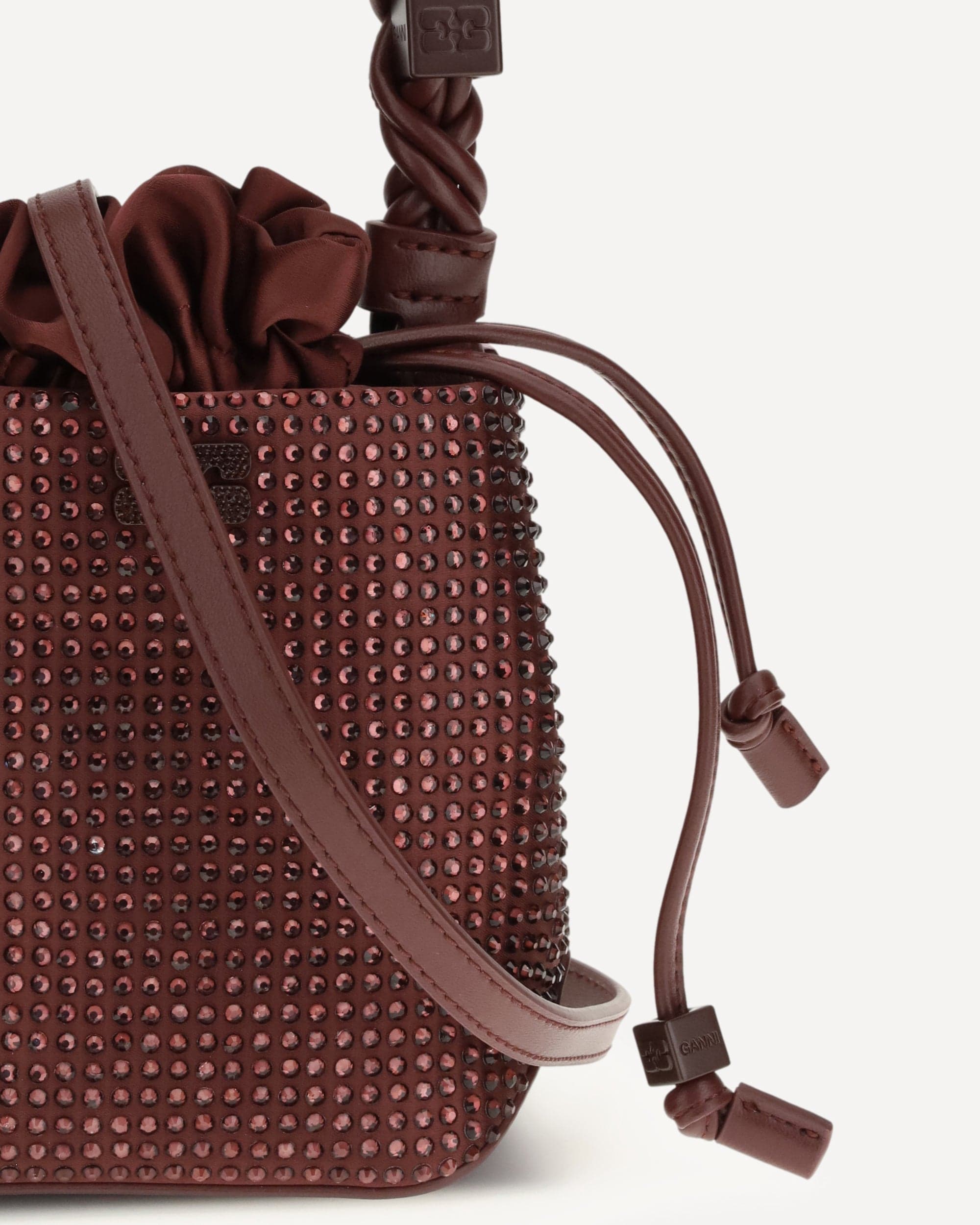 Ganni Mini Bou Buckle Bucket Bag