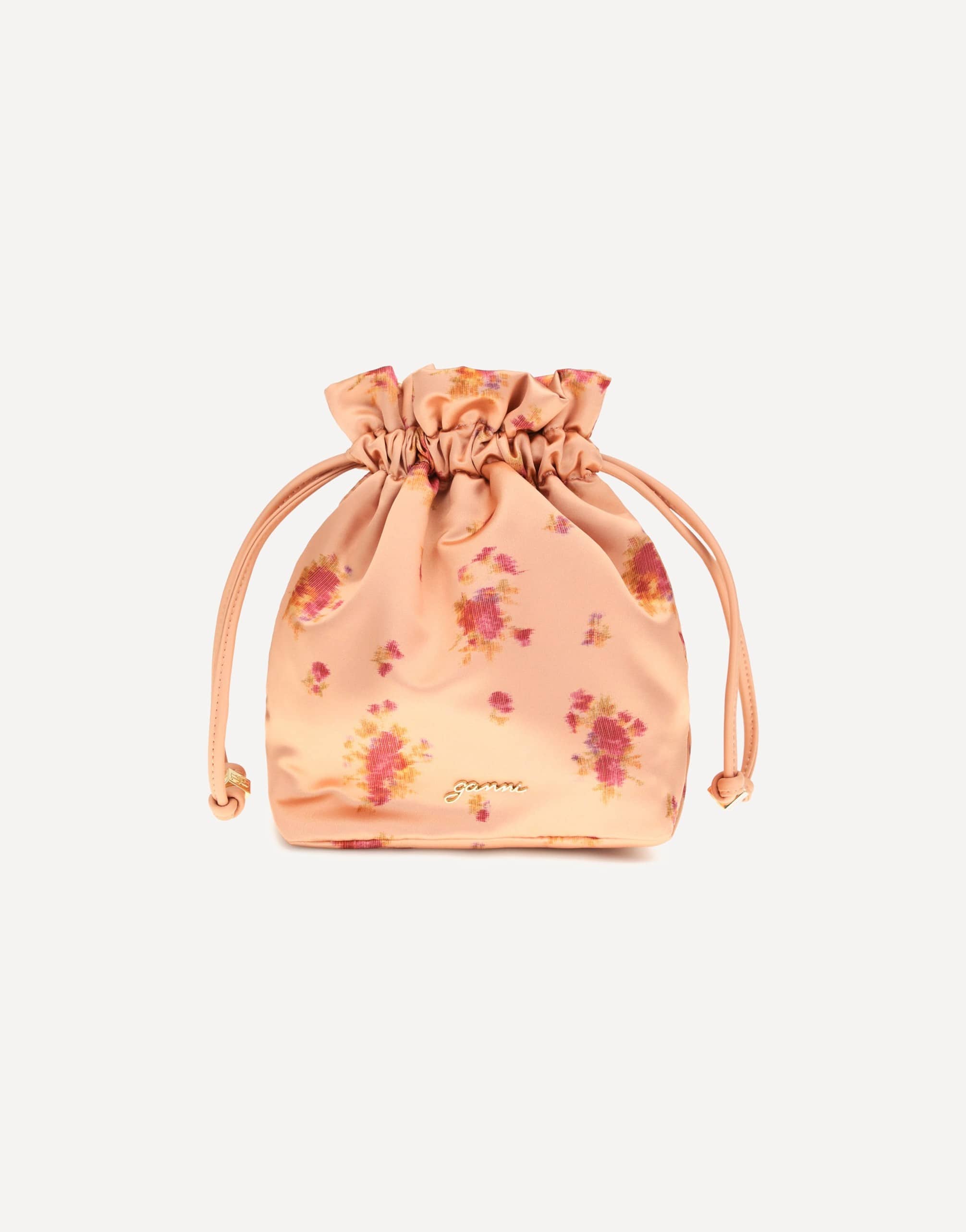 Ganni Printed Nylon Pouch Clutch