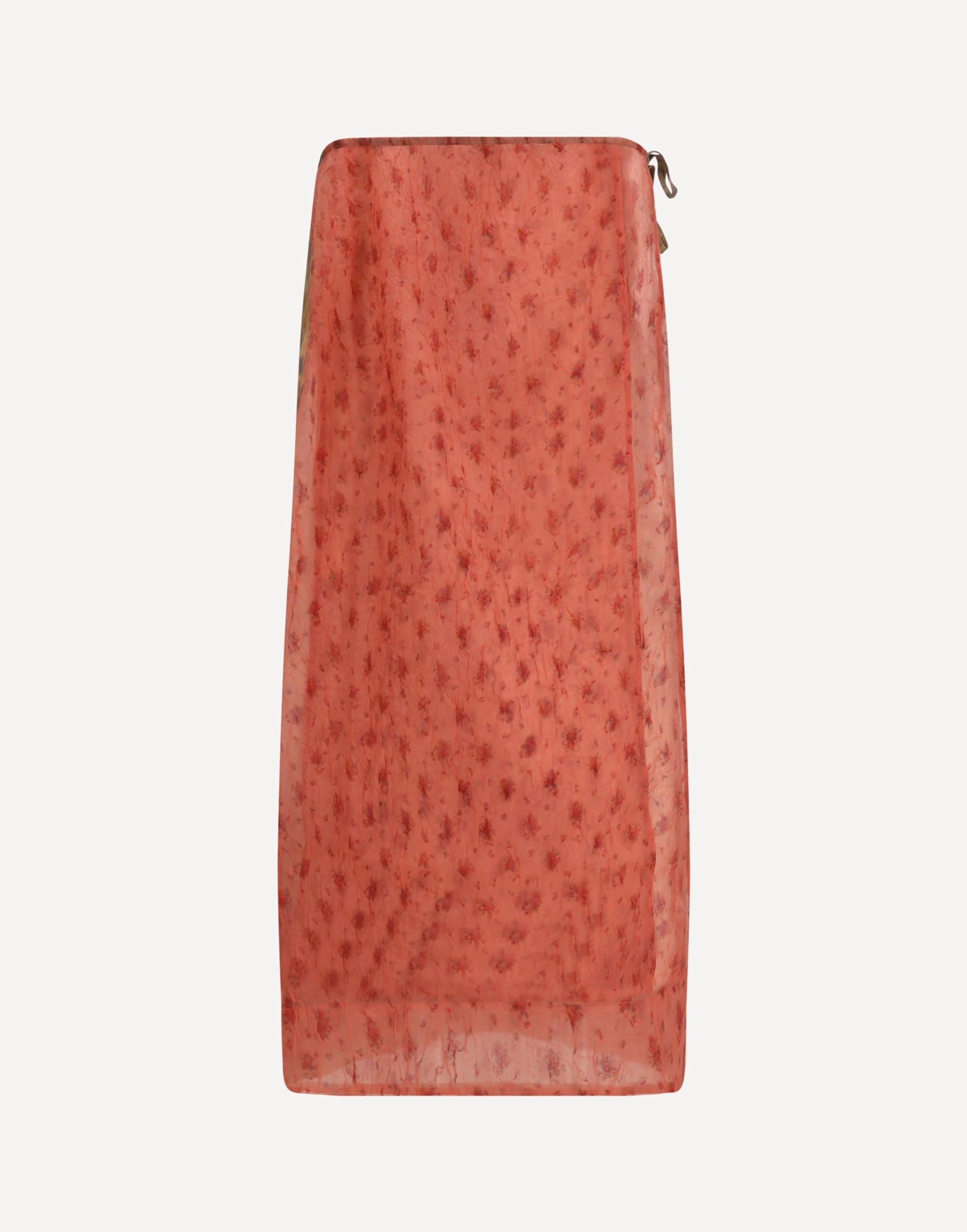 Ganni Printed Organza Wrap Skirt