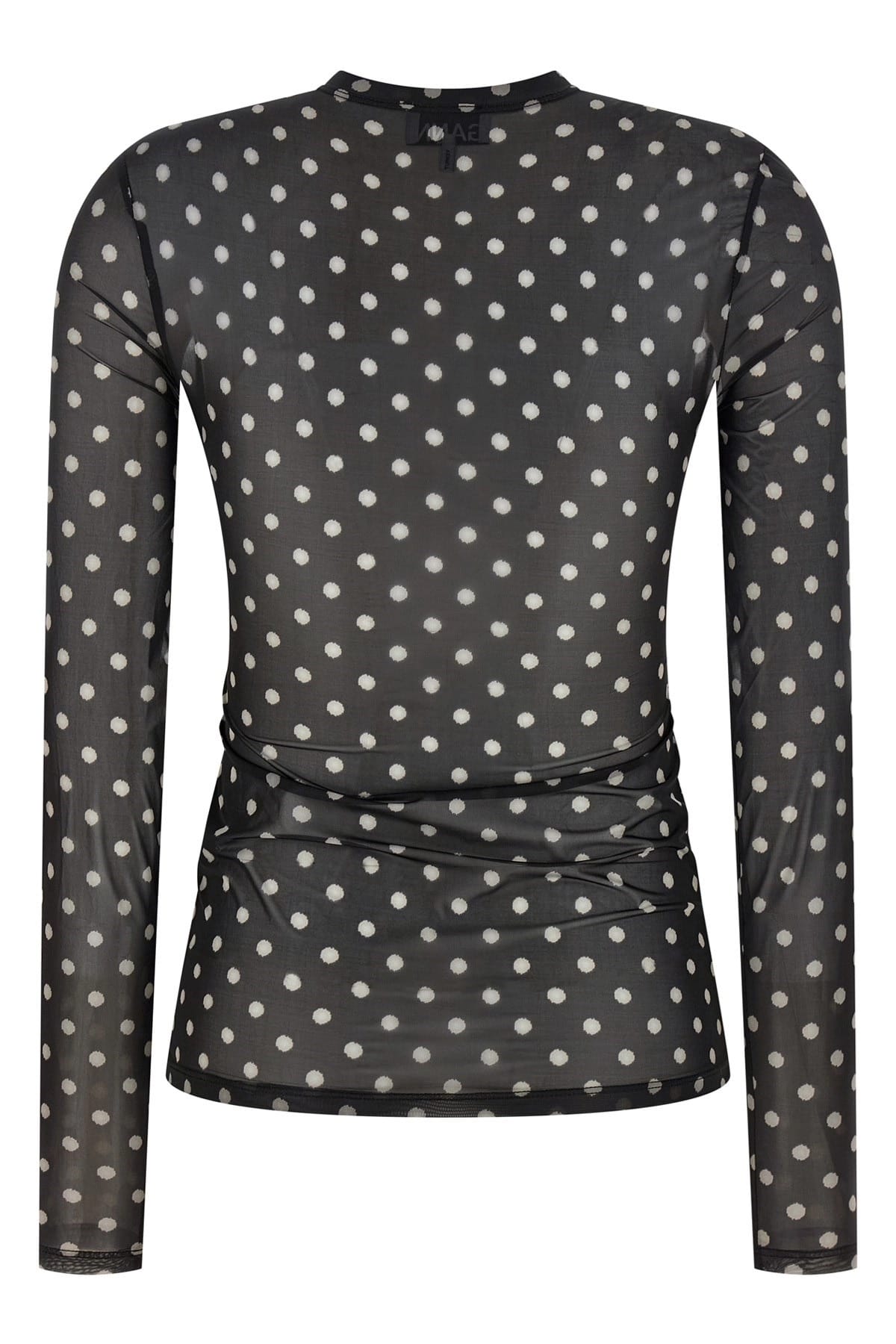 Ganni Ganni Printed Sheer Sweater