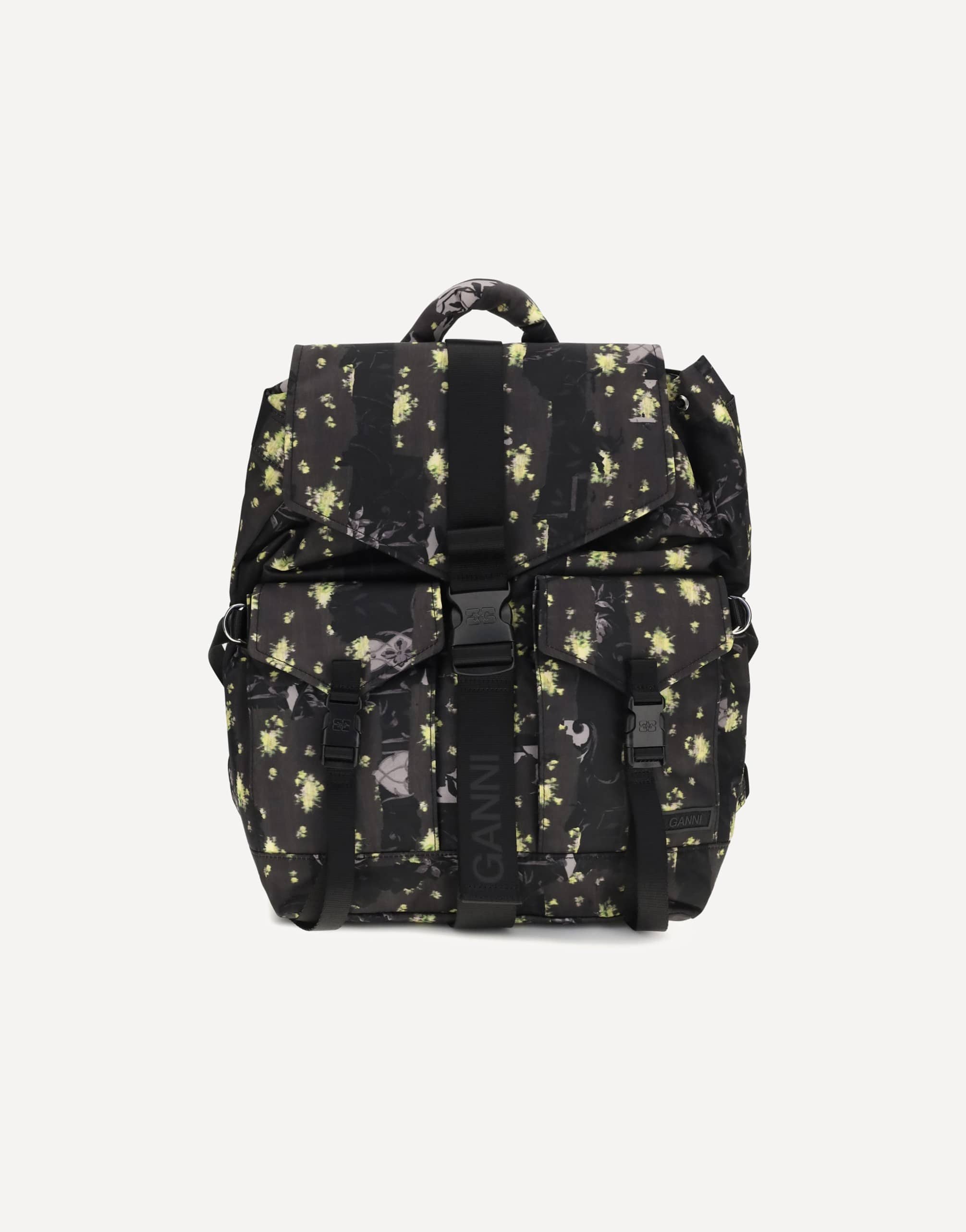 Ganni Re-Tech Nylon Print Backpack