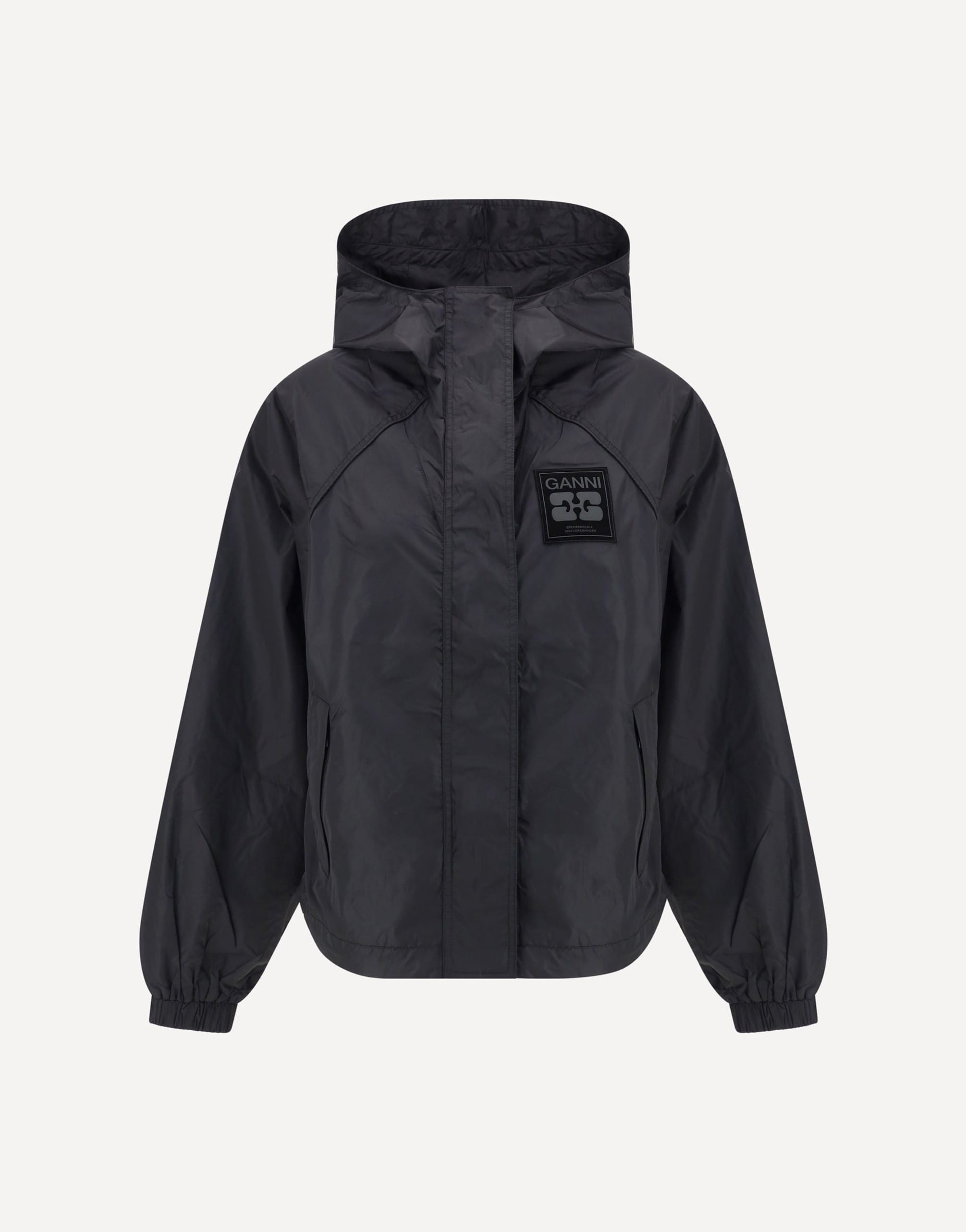 Ganni Recycled Nylon Hooded Jacket
