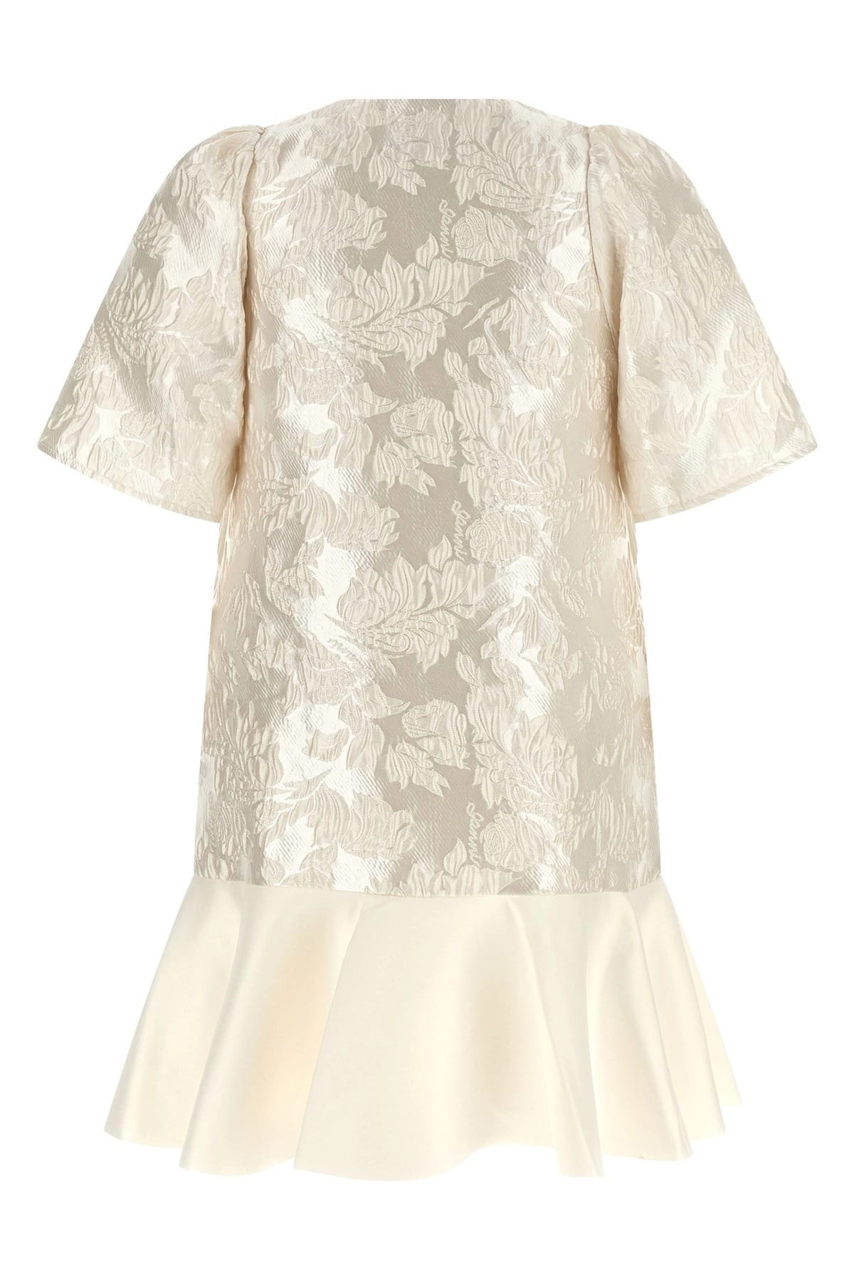 Ganni Ganni Satin Cloque Mini Dress