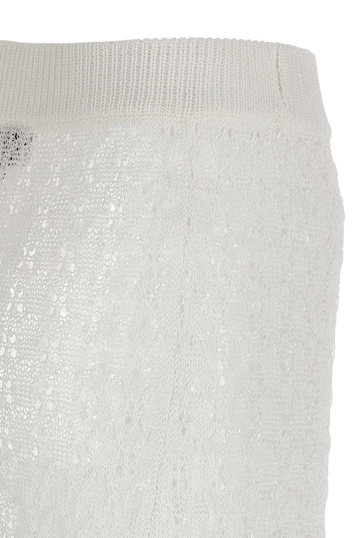 Ganni Ganni Shiny Pointelle Knit Skirt